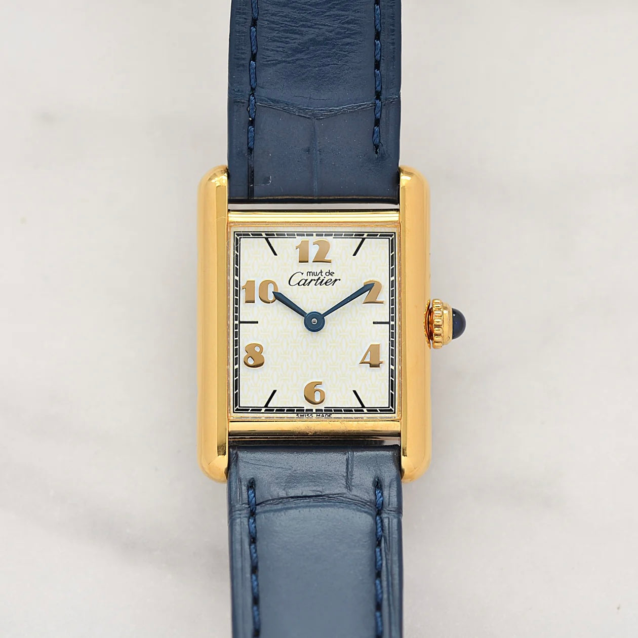 【Cartier】カルティエ マストタンク SM 飛びアラビア 付属品完備 カルティエコンプリートサービス済み