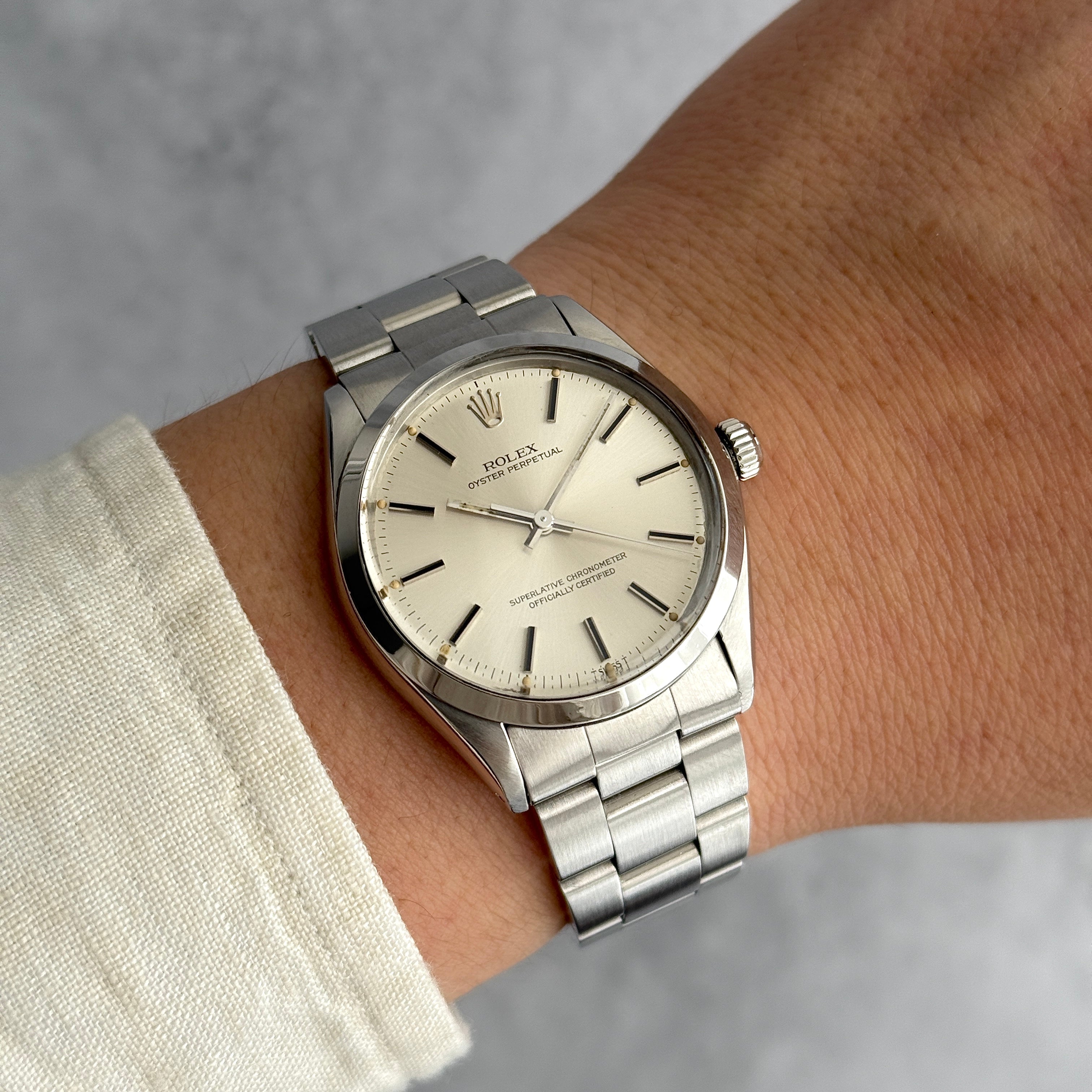 【ROLEX 】ロレックス オイスターパーペチュアル Ref.1002 Silver 1983年製