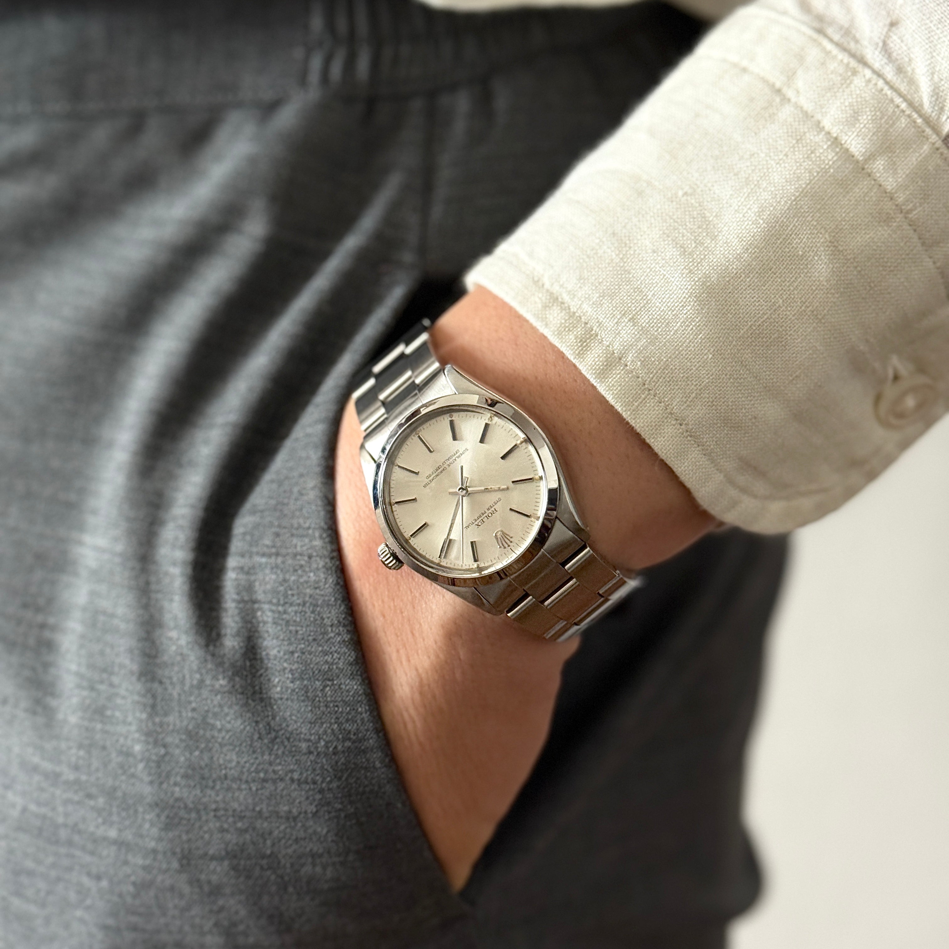【ROLEX 】ロレックス オイスターパーペチュアル Ref.1002 Silver 1983年製