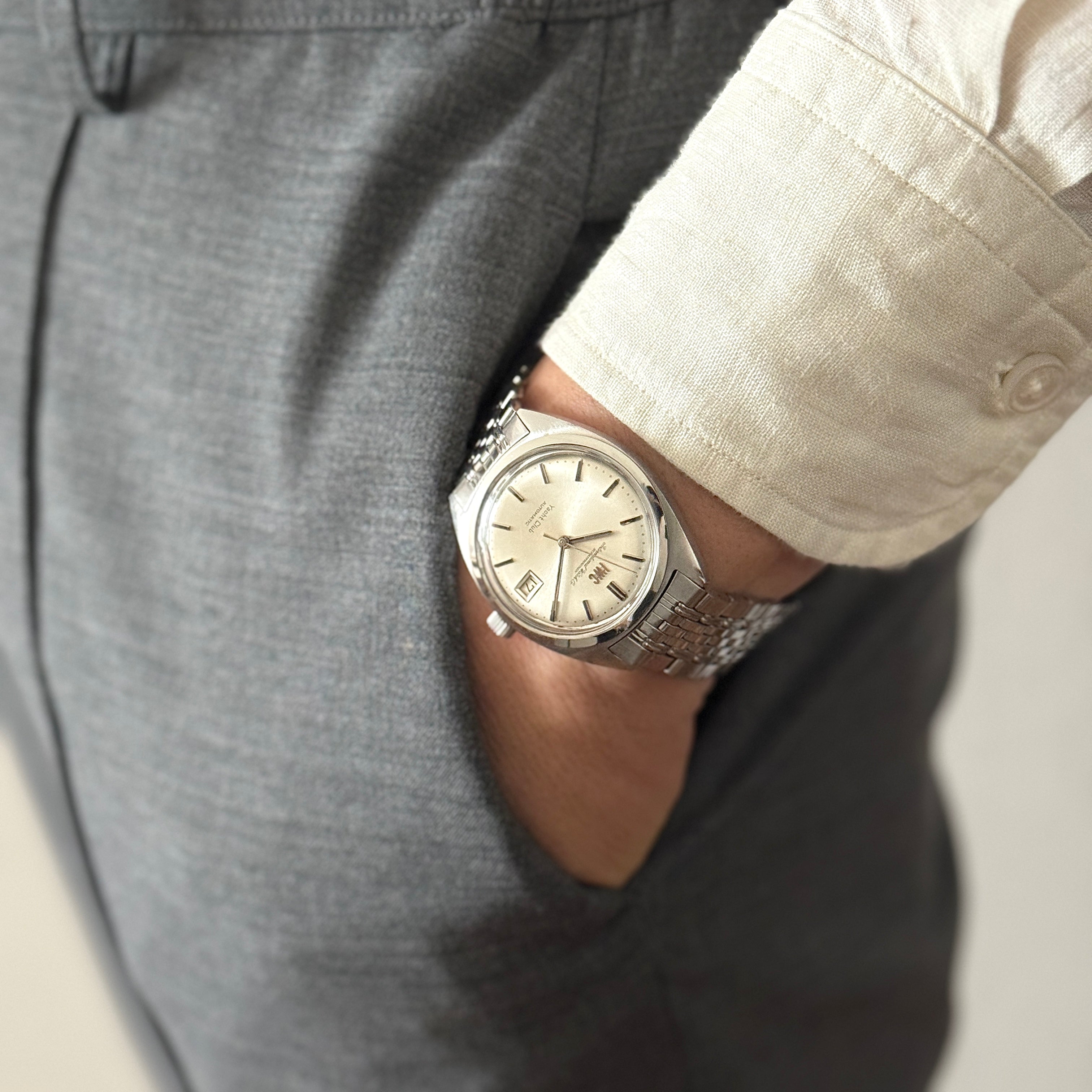 【IWC】アイダブリューシー ヨットクラブ R811AD Cal.8541B ゲイフレアー製純正ブレスレット付き 1968年製