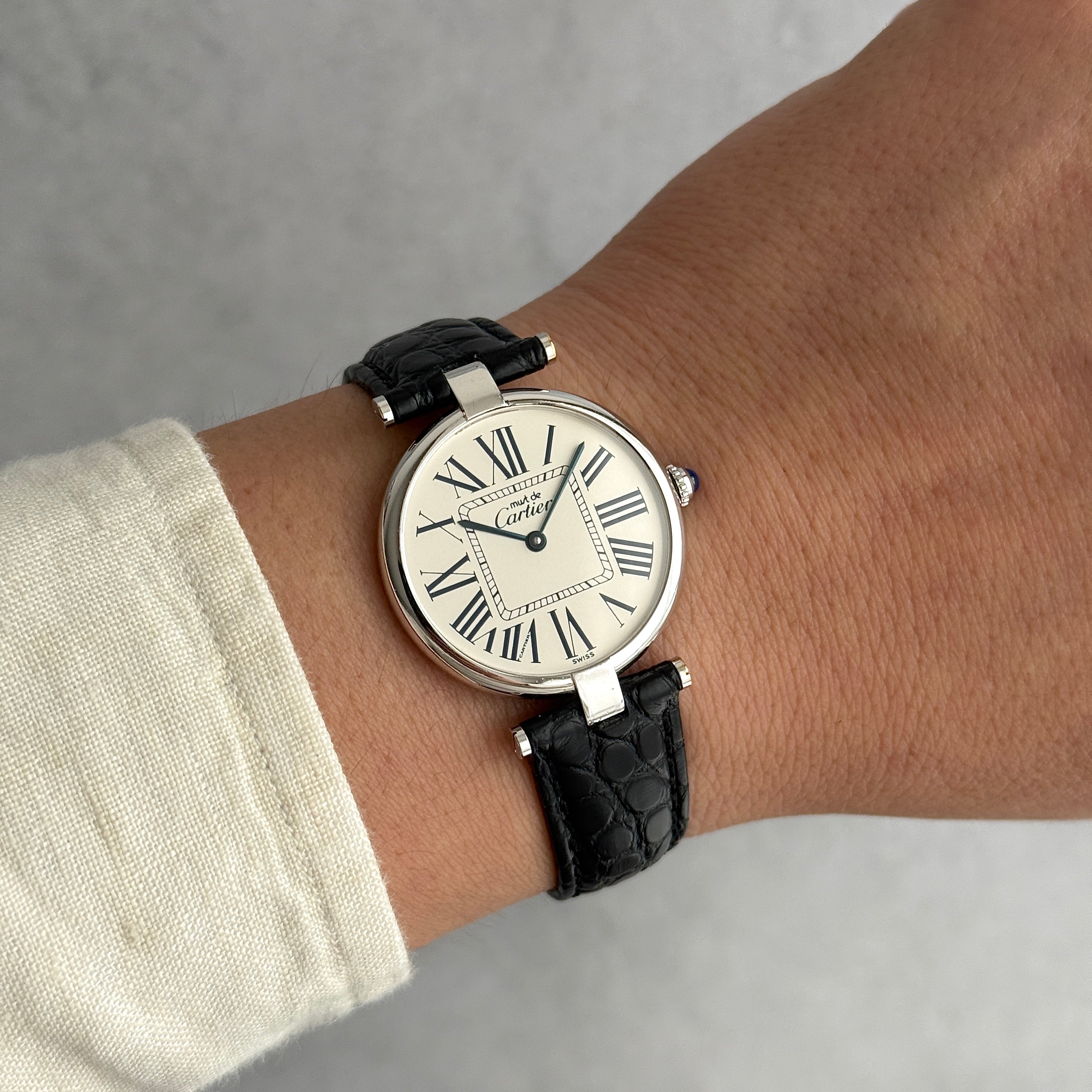 【Cartier】Cartier Must Vendome LM Opalin with original deployant buckle