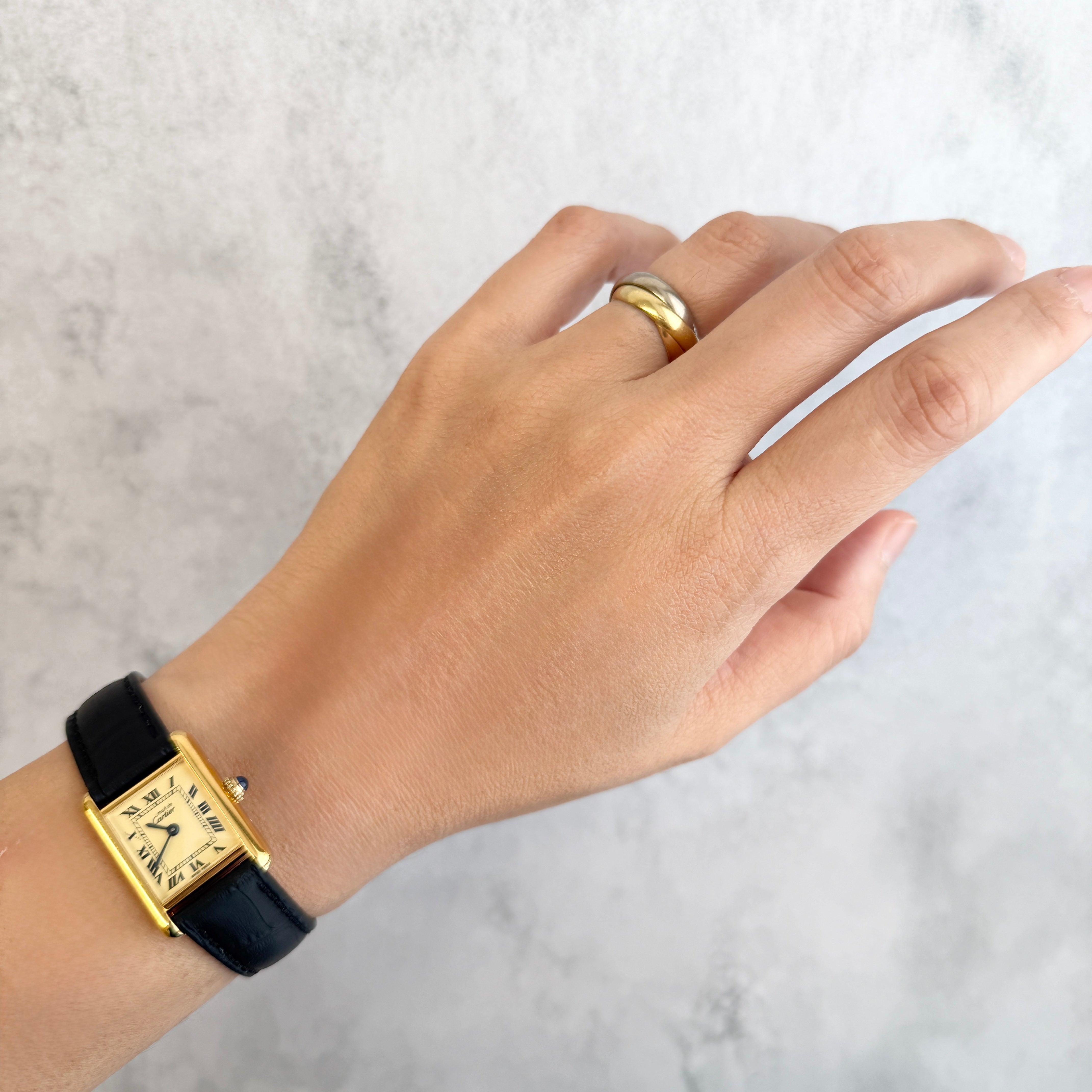 【Cartier】Must Tank SM Ivory Roman SWISSMADE dial with original buckle