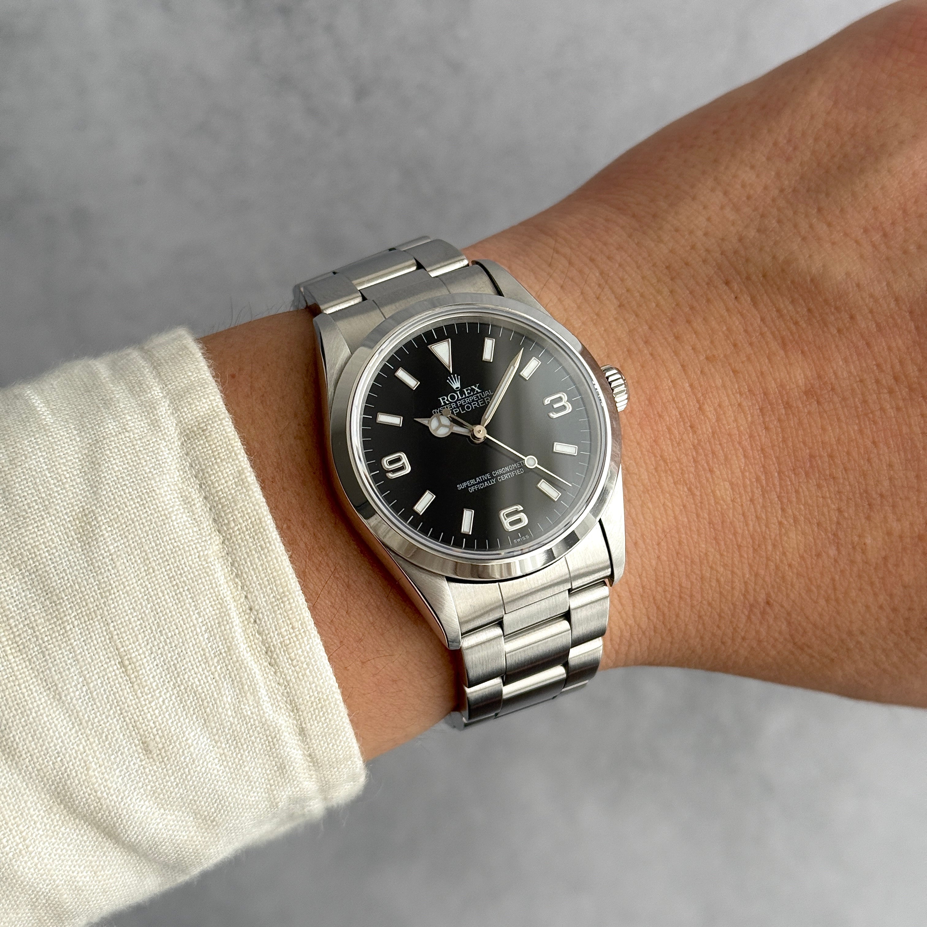 【ROLEX 】ロレックス エクスプローラーⅠ Ref.14270 1997年製 U品番 「Only SWISS」