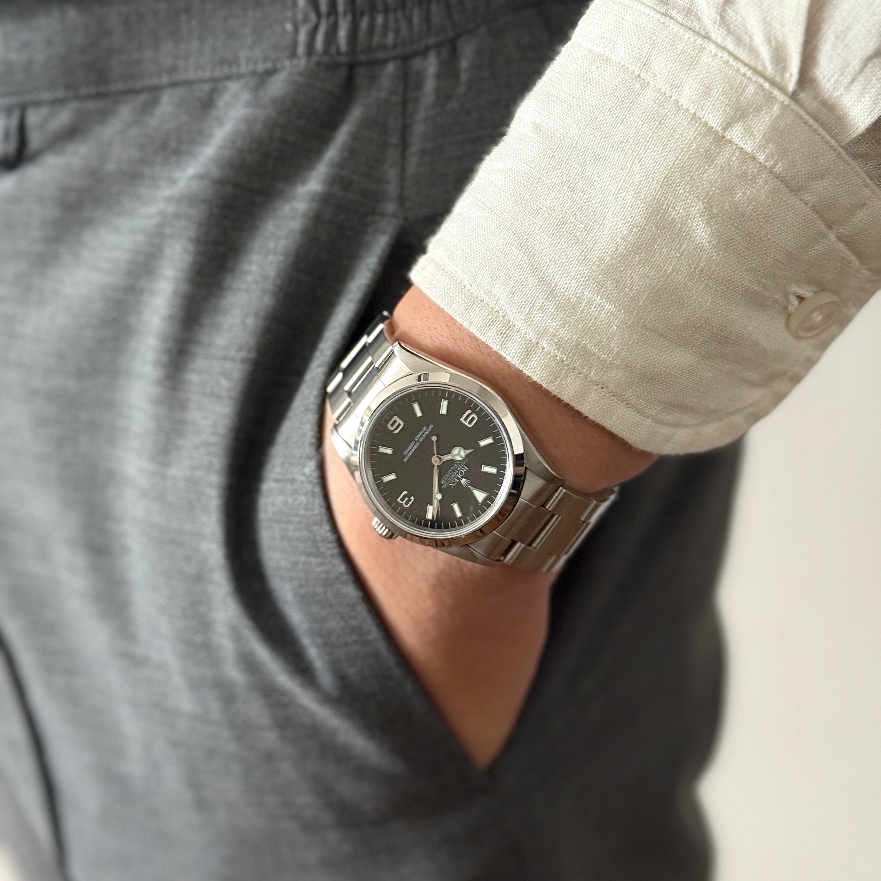 【ROLEX 】ロレックス エクスプローラーⅠ Ref.14270 1997年製 U品番 「Only SWISS」