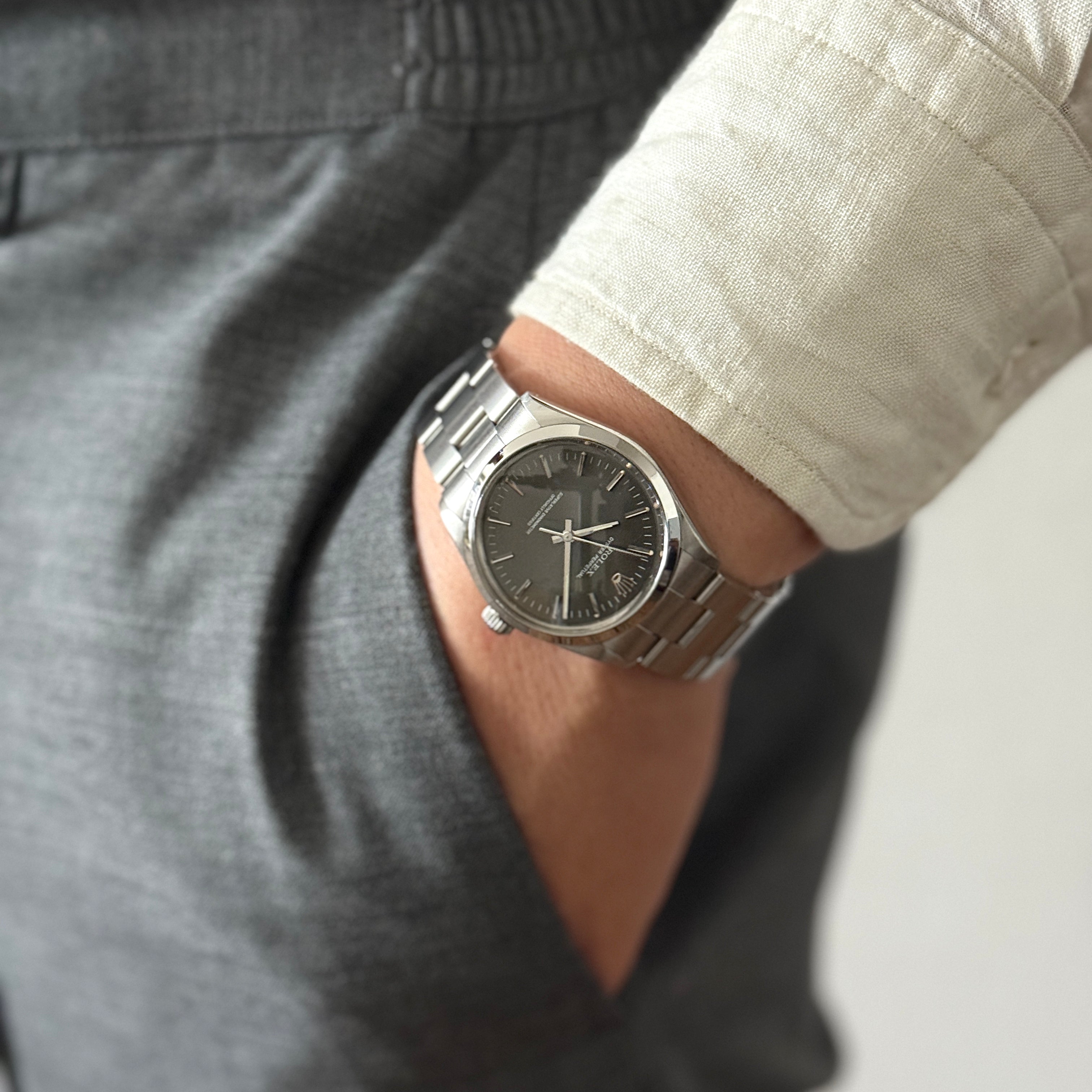【ROLEX 】ロレックス オイスターパーペチュアル Ref.1002 Grey 1989年製 L品番