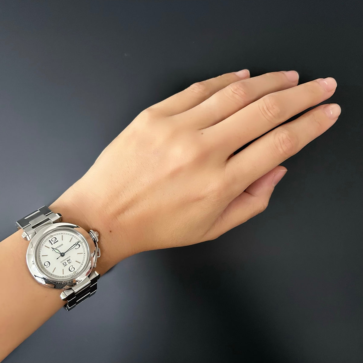 Cartier】カルティエパシャ C35ビッグデイトWhite