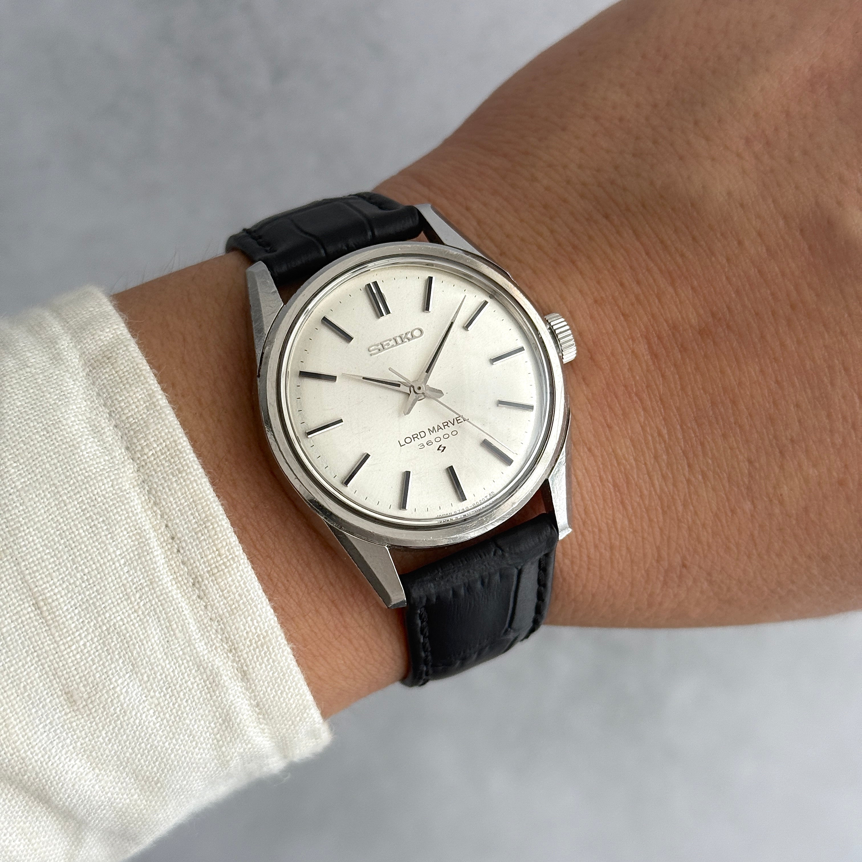【SEIKO】Seiko Lord Marvel 36000 SS Bar Early Model Seahorse