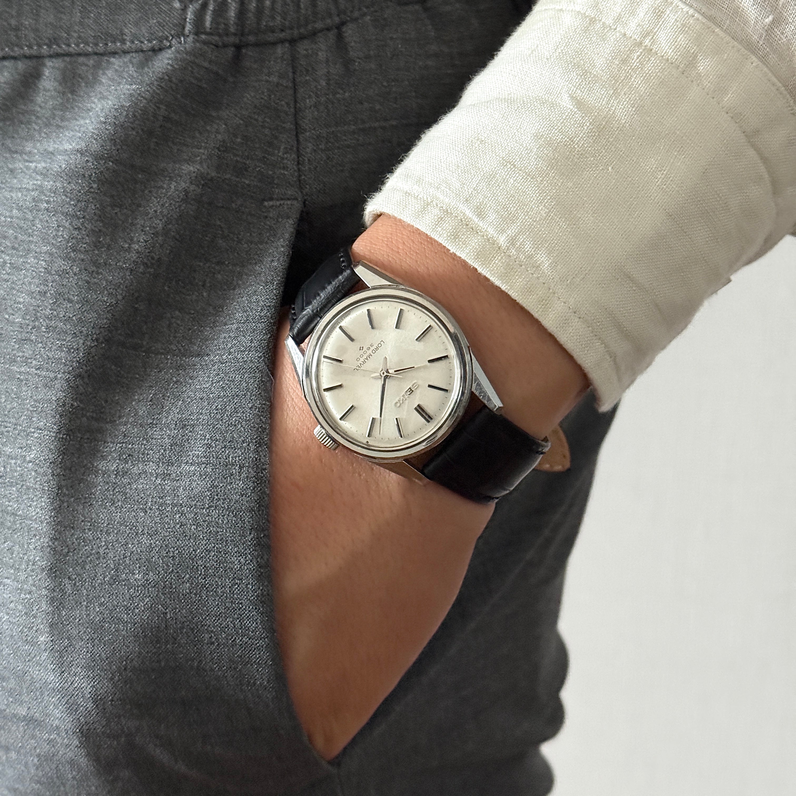【SEIKO】Seiko Lord Marvel 36000 SS Bar Early Model Seahorse