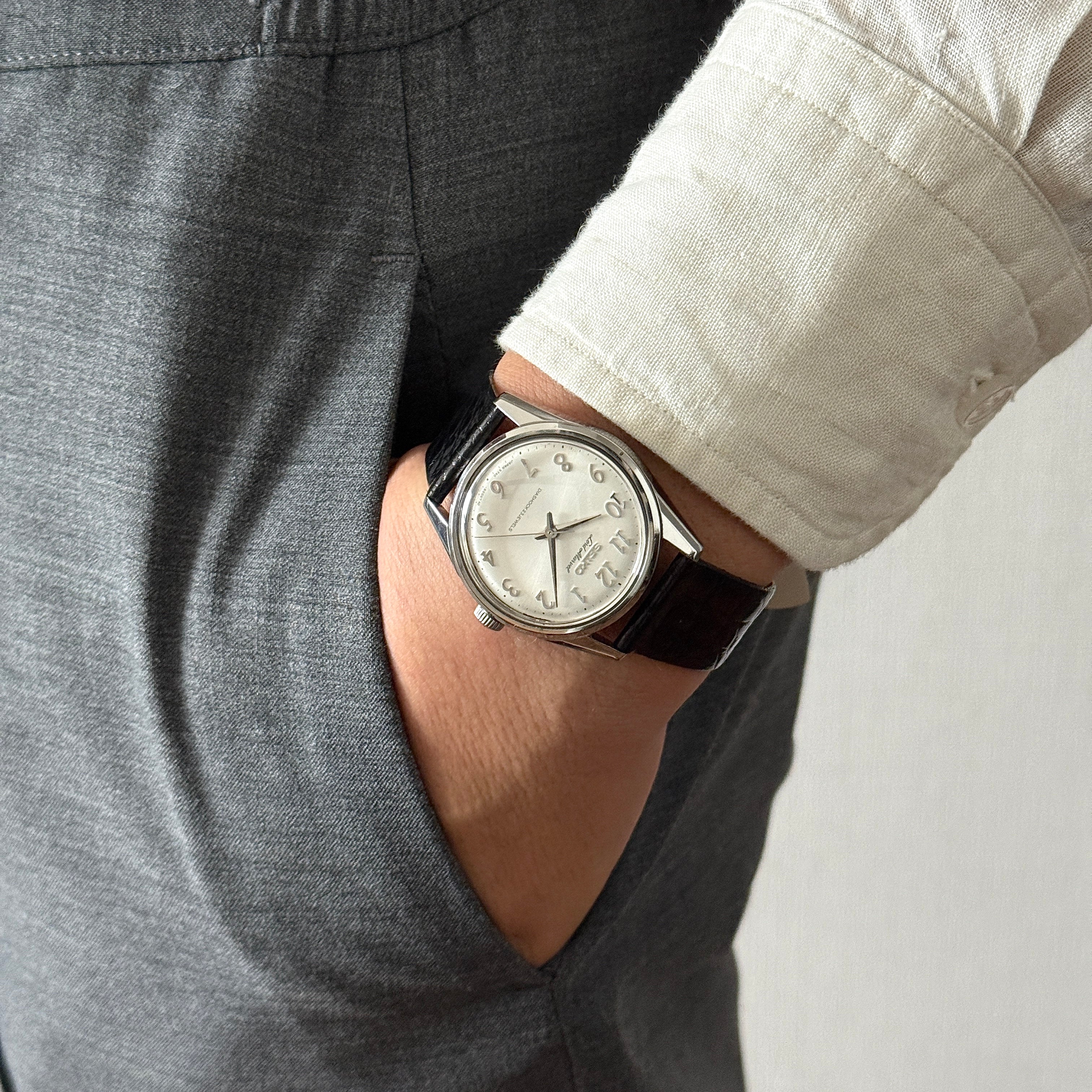 【SEIKO】セイコー ロードマーベル SS アラビア 5740-8000 純正尾錠付き 1967年2月製造