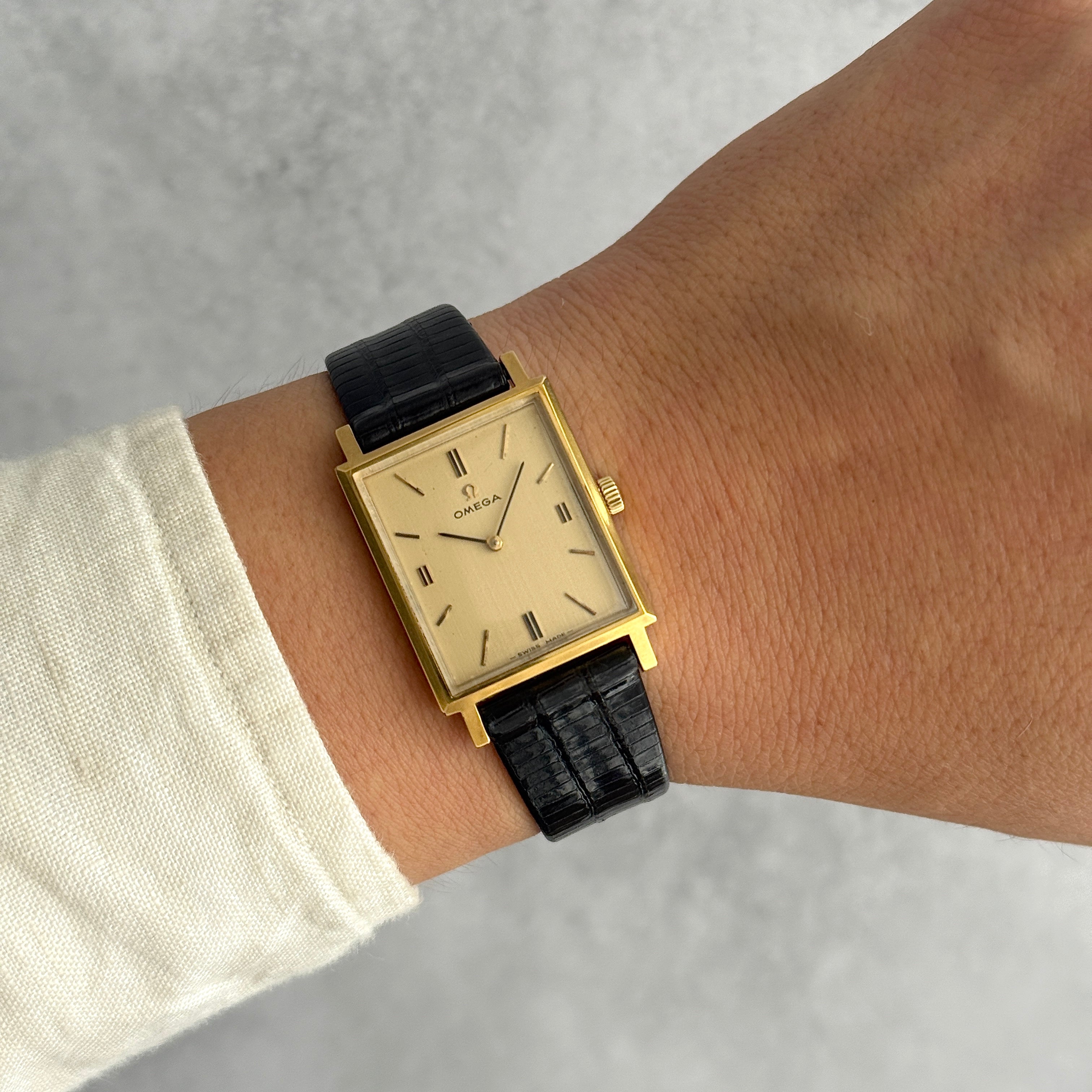 【OMEGA】オメガ レクタングルモデル GP 手巻き 純正尾錠付き