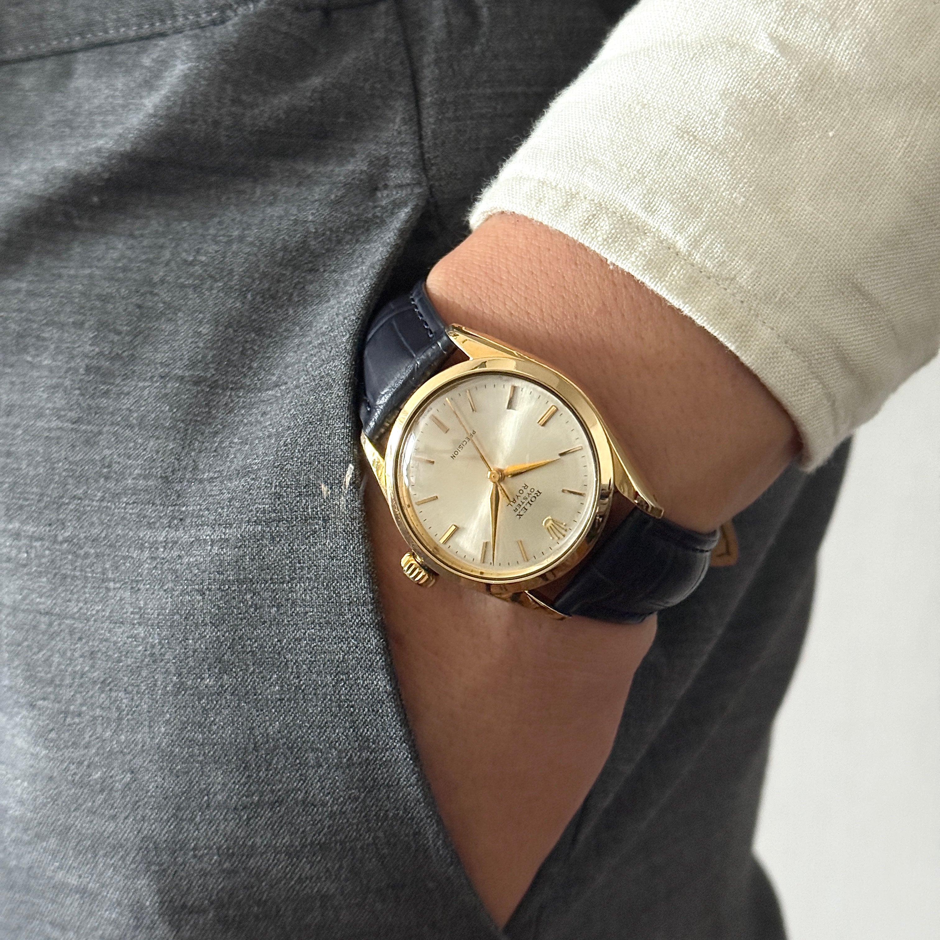 【ROLEX】ロレックス オイスターロイヤル Ref.6426 14KYGF 1959年製 純正尾錠付き