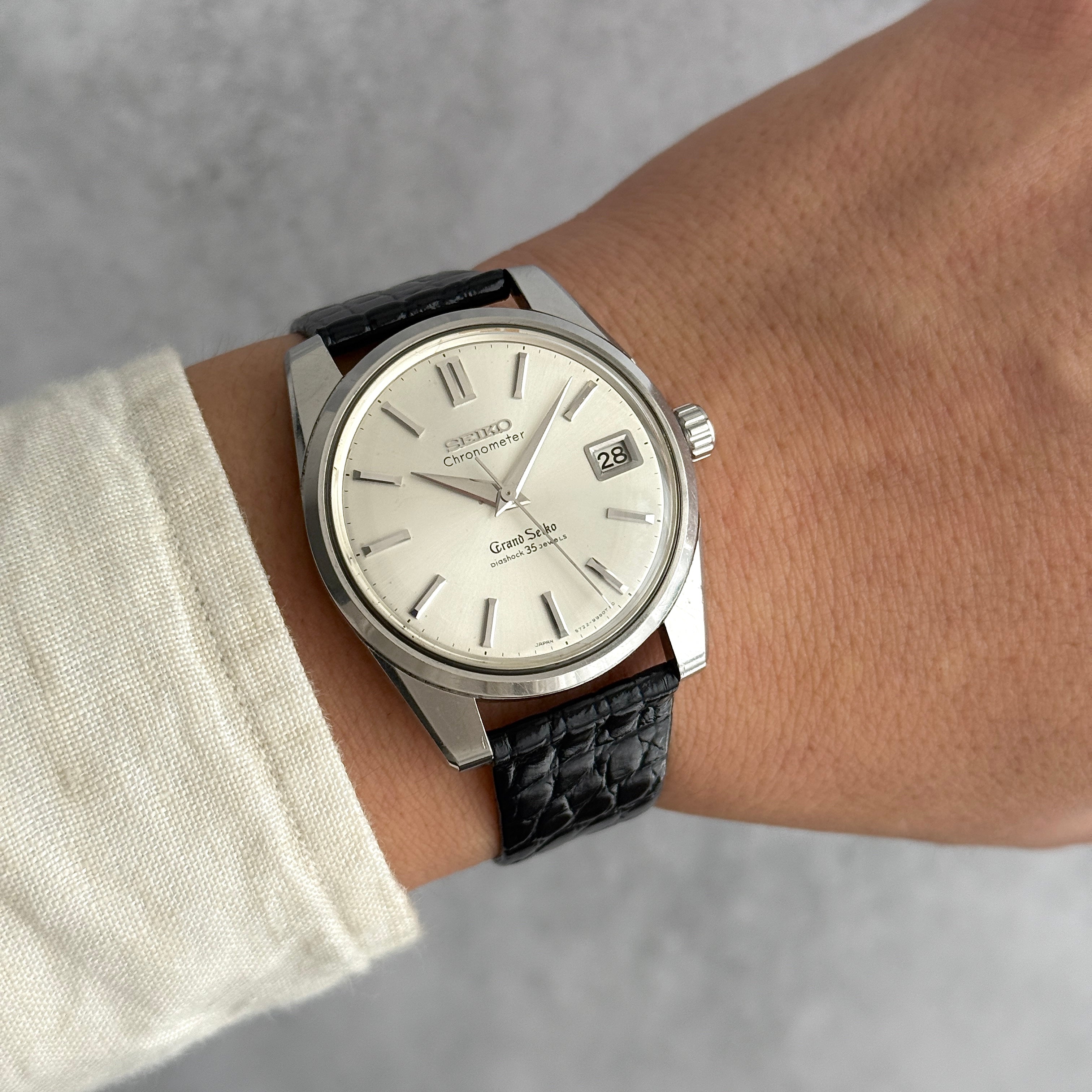 【SEIKO】セイコー グランドセイコー2nd 5722-9990 前期型ADダイヤル 純正尾錠付き 1965年8月製造