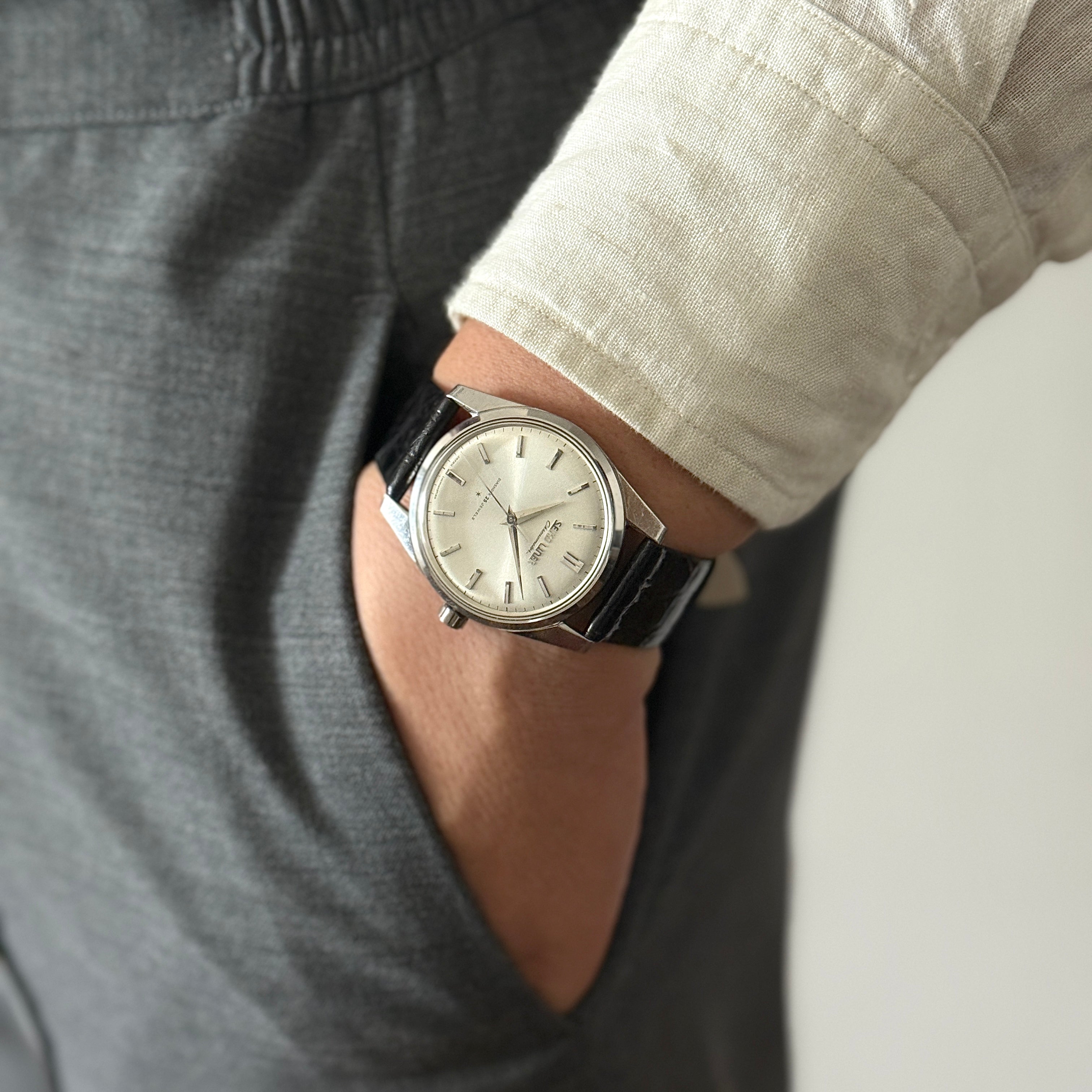 【SEIKO】セイコー ライナークロノメーター 46999 純正尾錠付き 1963年7月製造