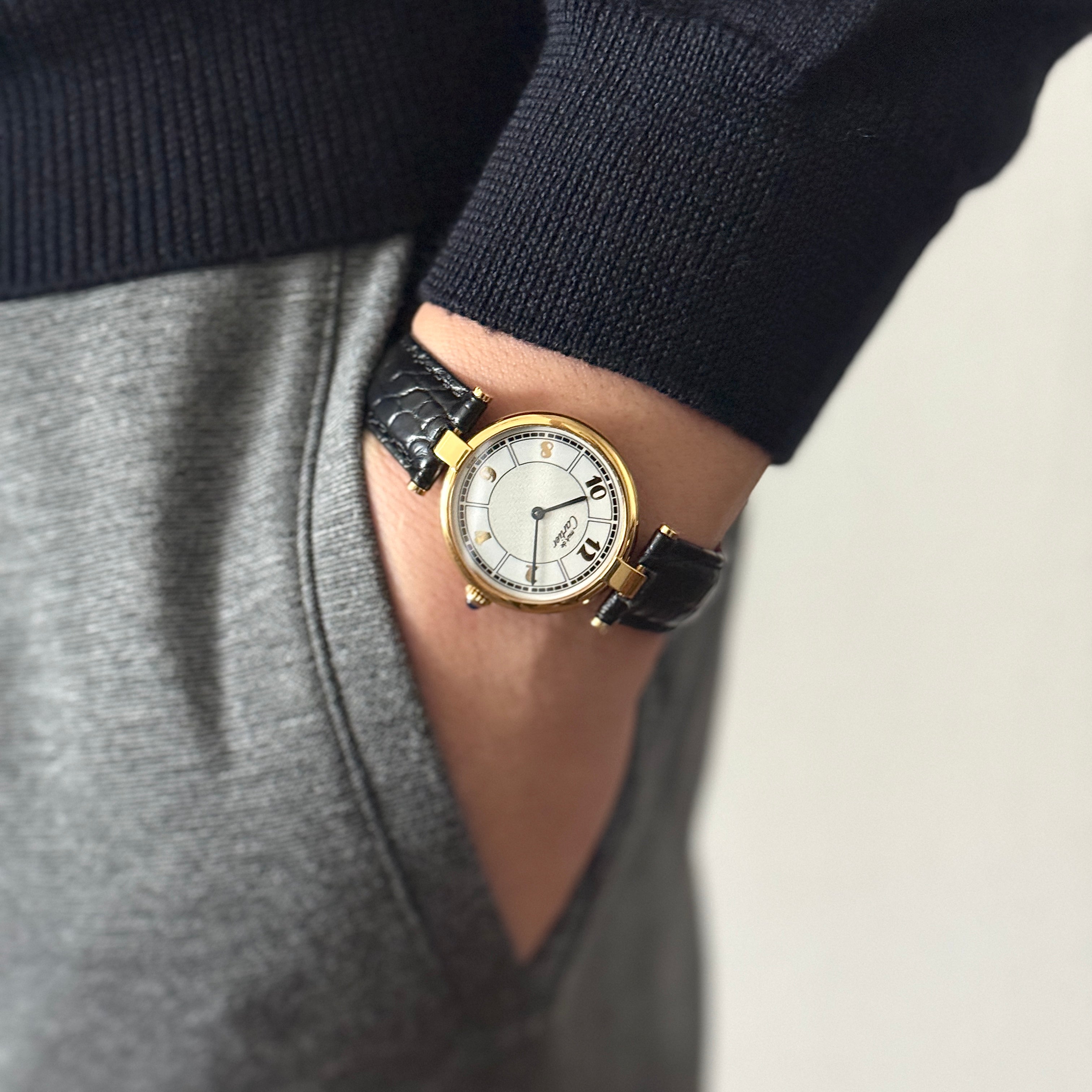 【Cartier】Cartier Must Vendôme LM,Scattered Arabic Numerals, with Original Deployment Buckle, Complete with Box and Papers