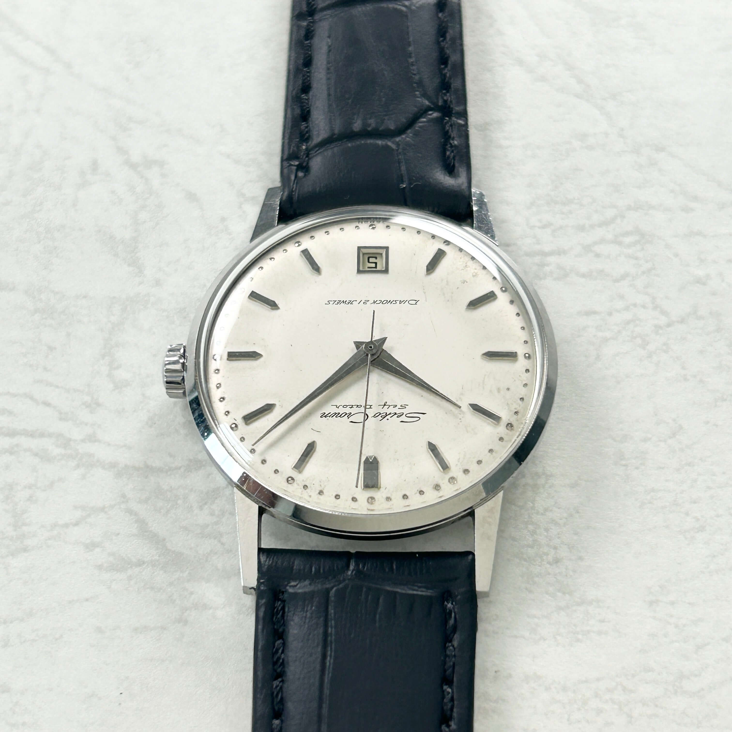 [SEIKO] SEIKO CROWN SS Self Data *Conditional