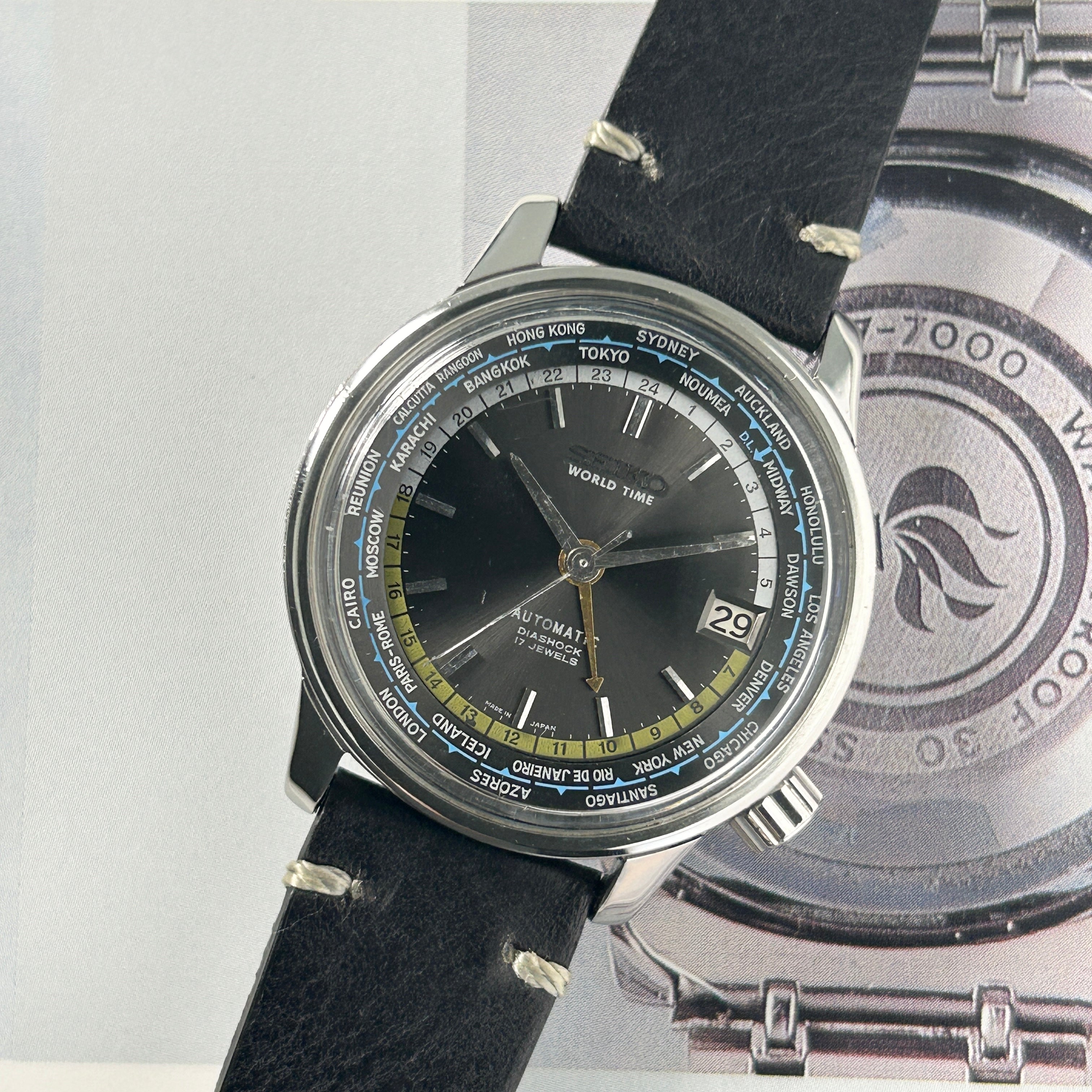 【SEIKO】セイコー<BR>ワールドタイム 1st東京五輪 Grey