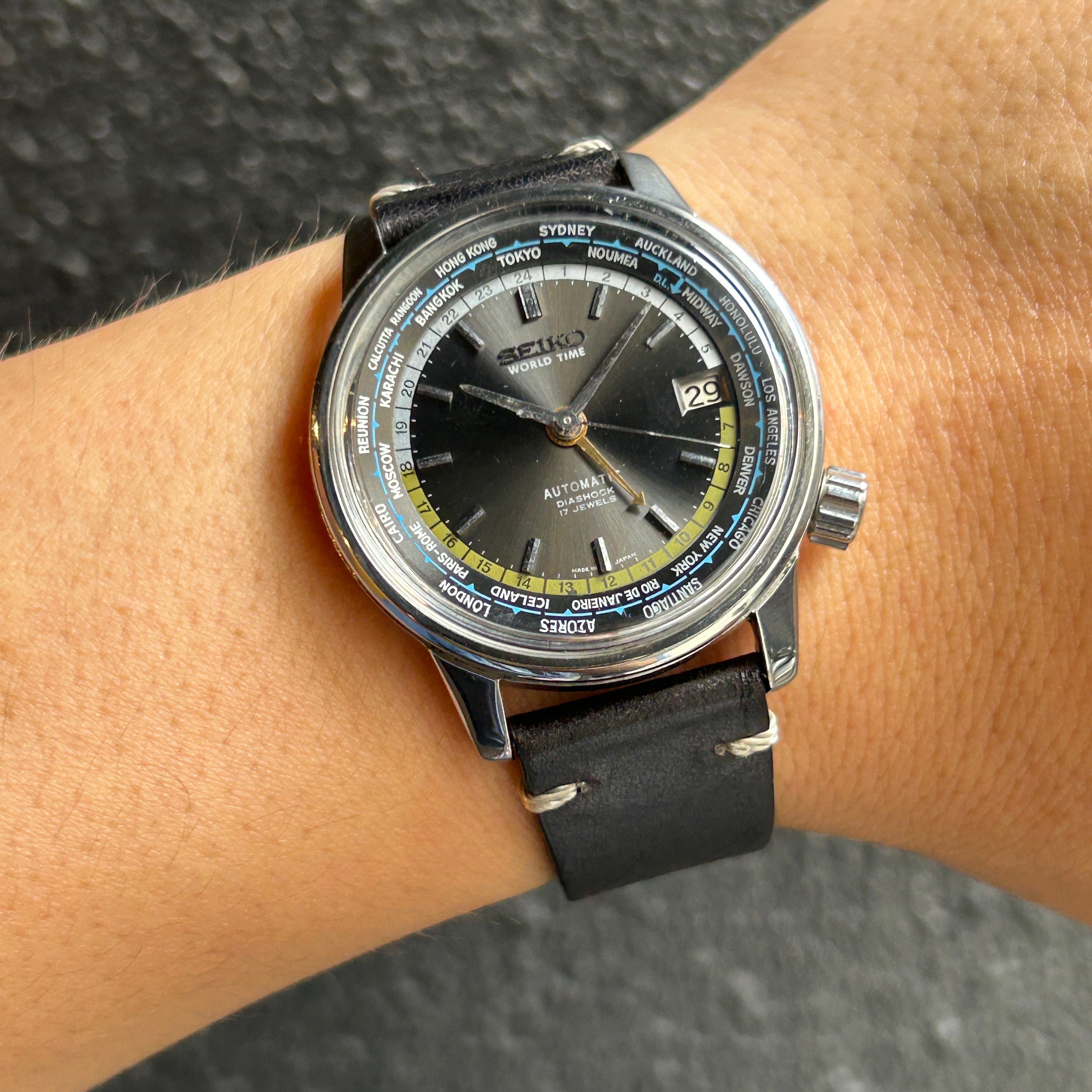 【SEIKO】セイコー<BR>ワールドタイム 1st東京五輪 Grey