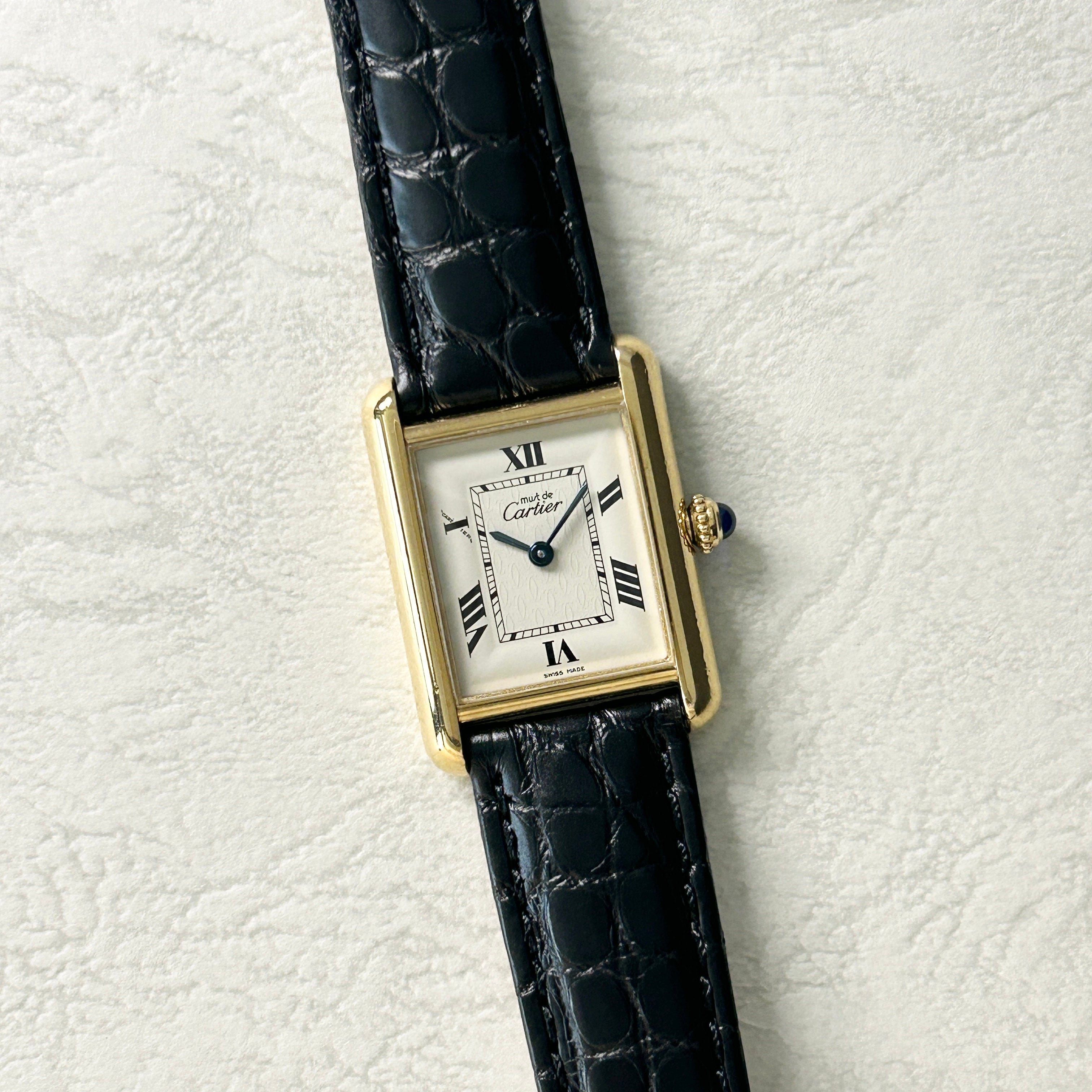 [Cartier] Cartier Must Tank SM late model flying Rome with accessories