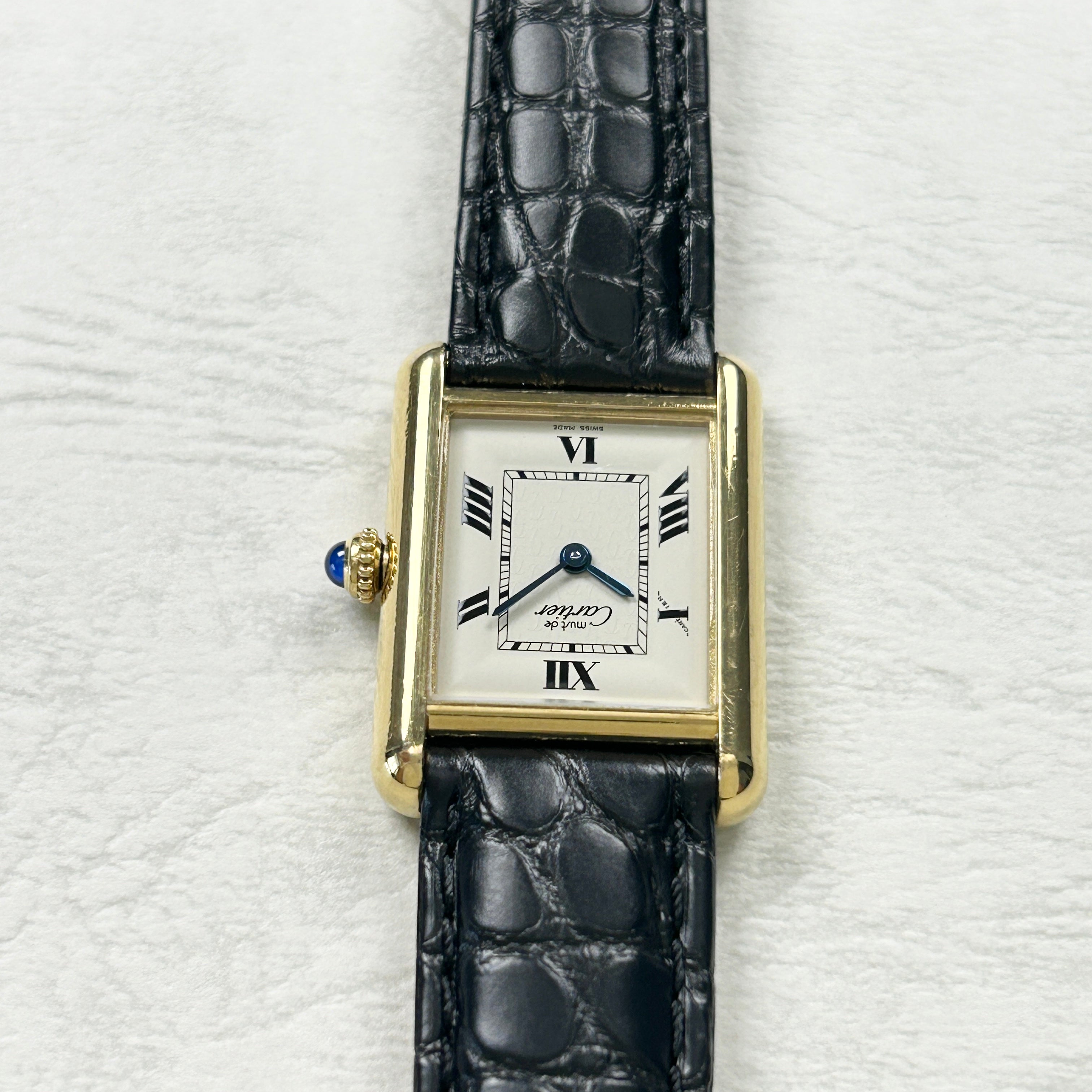 [Cartier] Cartier Must Tank SM late model flying Rome with accessories