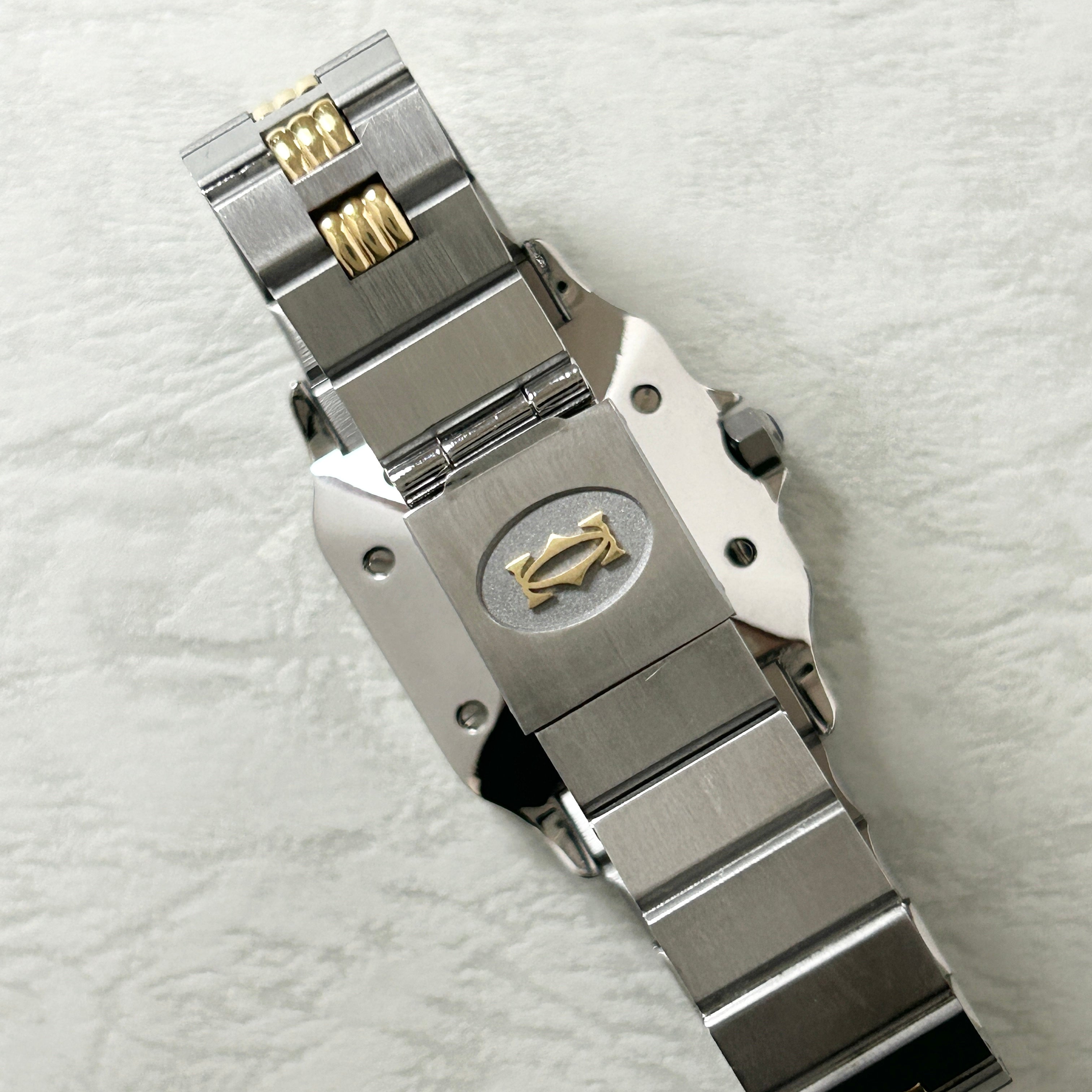 [Cartier] Cartier Santos Galbee LM Gadron Bracelet 18KYG x SS