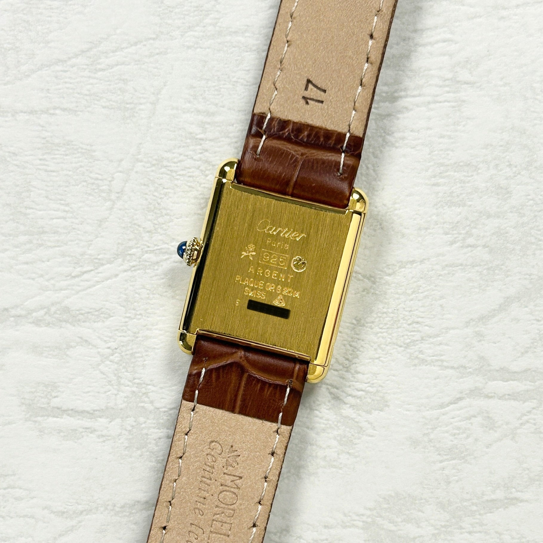 [Cartier] Cartier Must Tank LM Manual Winding Ivory Roman Permanent Warranty Included