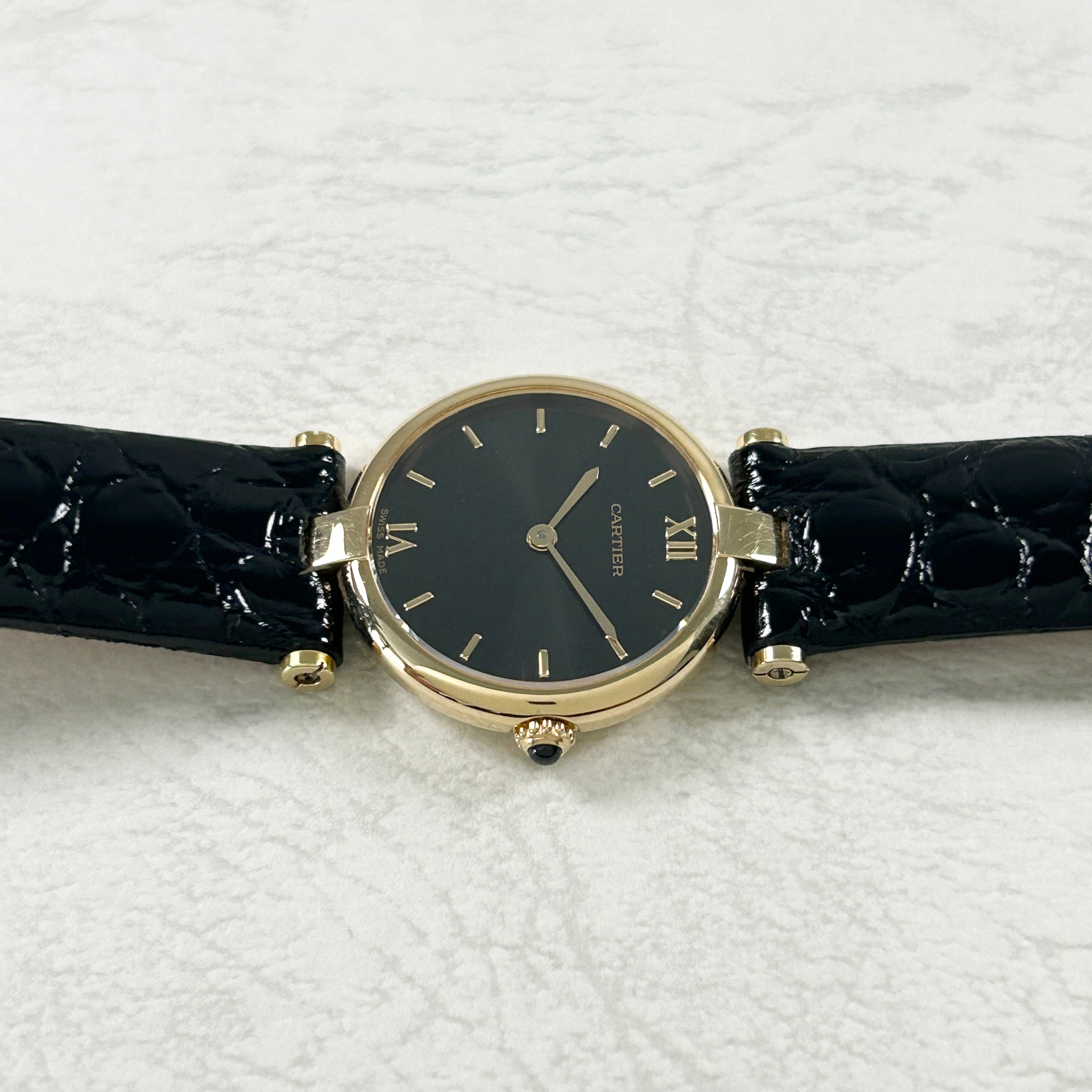 [Cartier] Vandome SM Black 2 -point Roma 18KYG