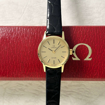 OMEGA】 オメガデヴィル GPラウンドGold デッドストック 純正ボックス付き 