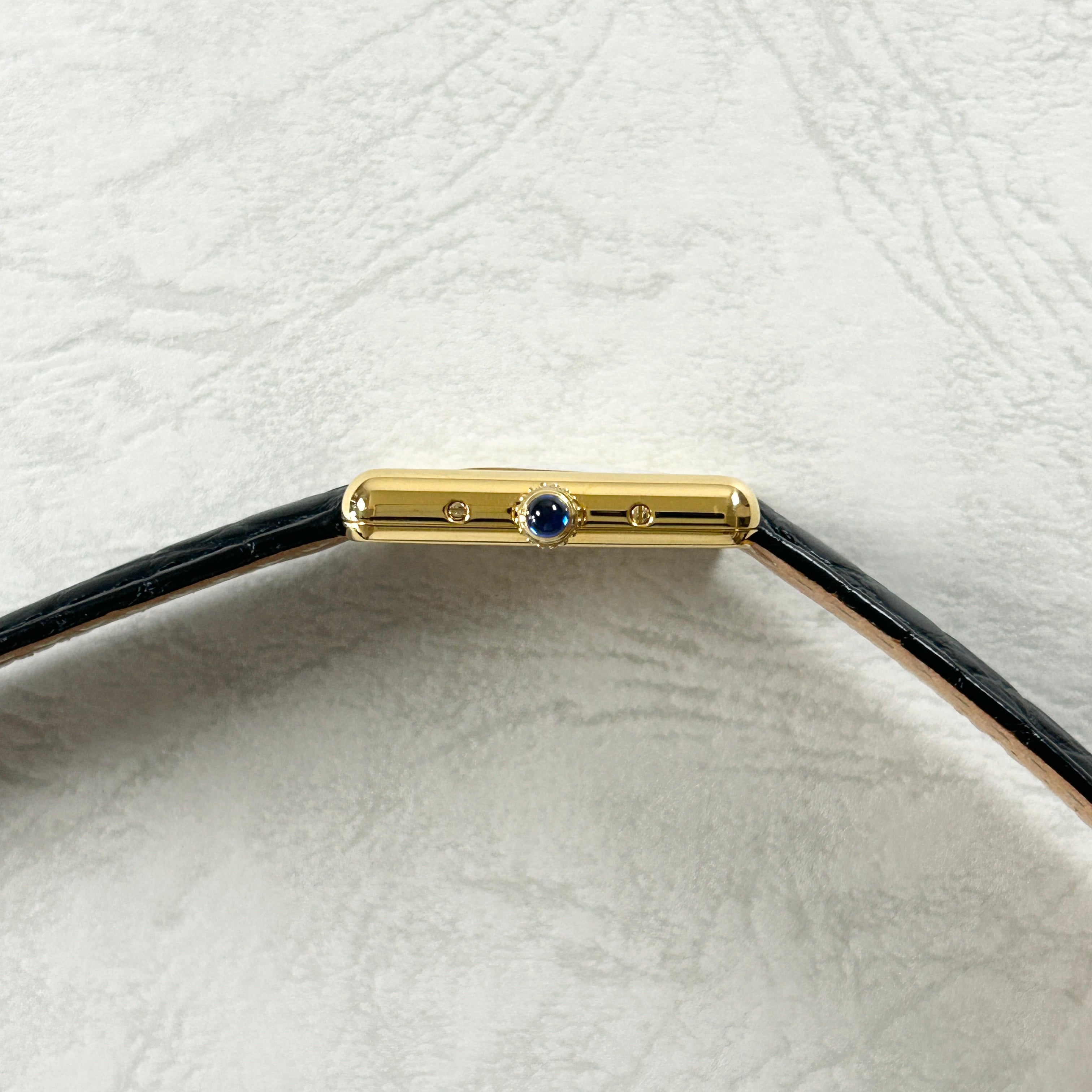 【Cartier】カルティエ<BR>マストタンク SM飛びローマ 純正Dバックル付き