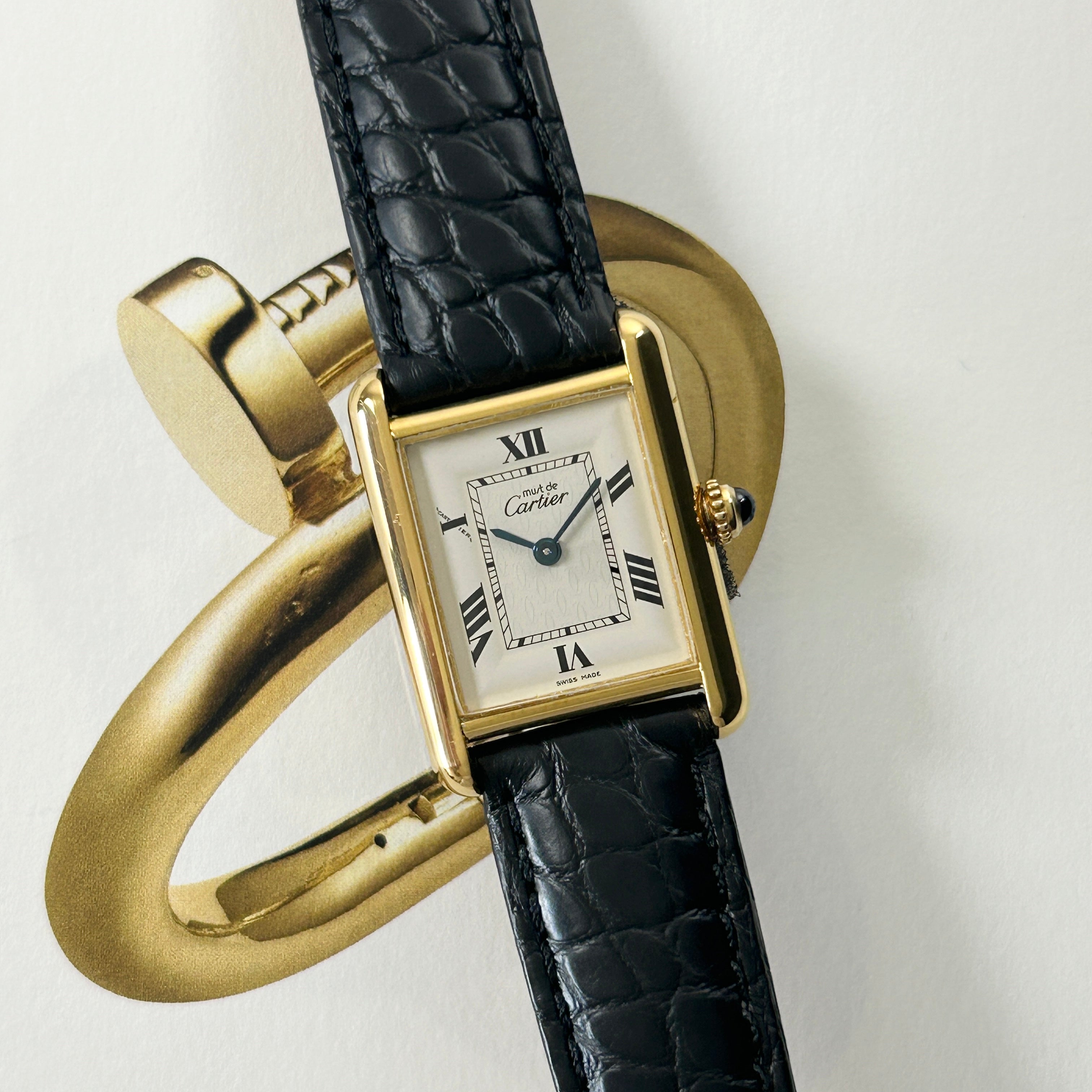 [Cartier] Cartier Must Tank SM late model Tobi Roma with genuine D buckle