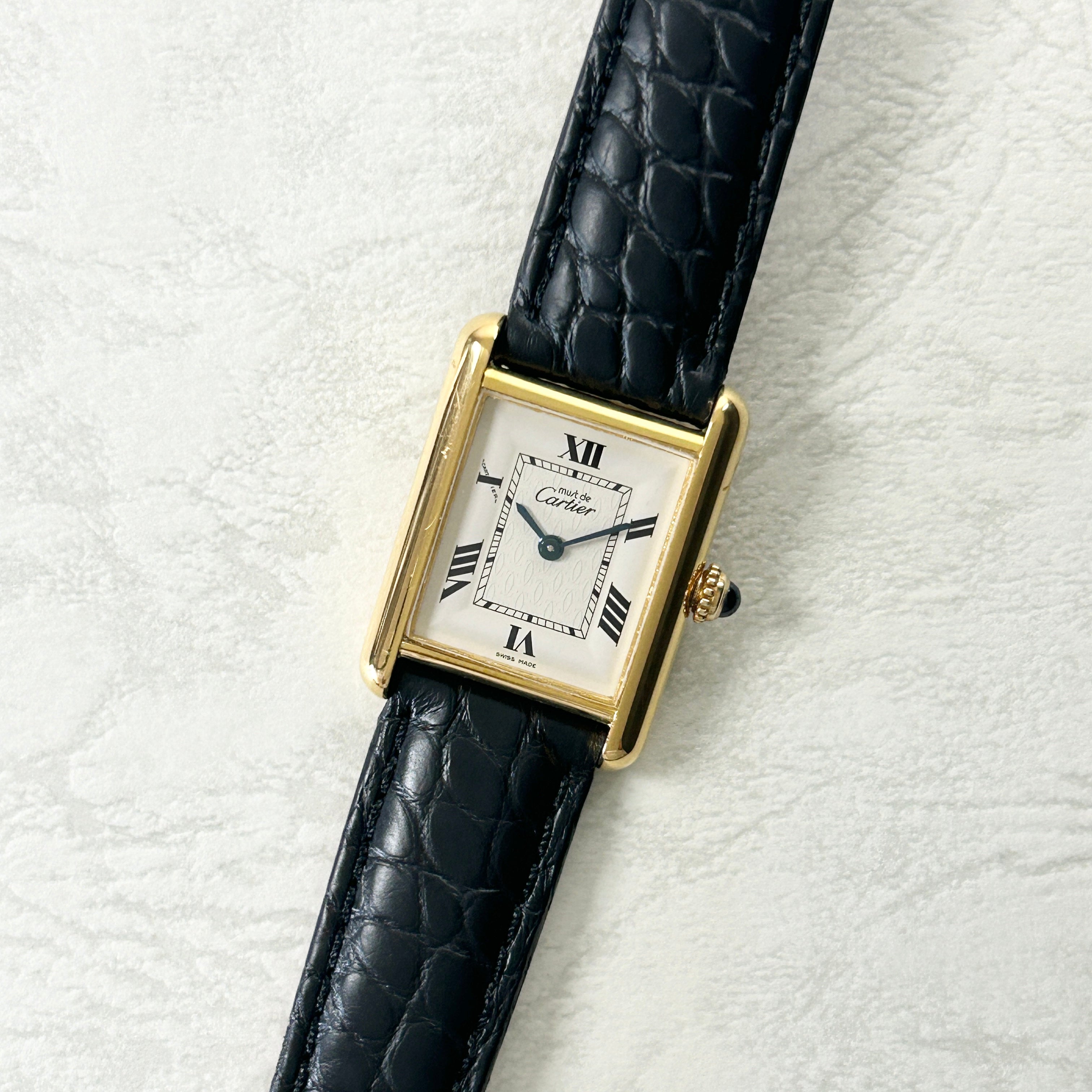 [Cartier] Cartier Must Tank SM late model Tobi Roma with genuine D buckle