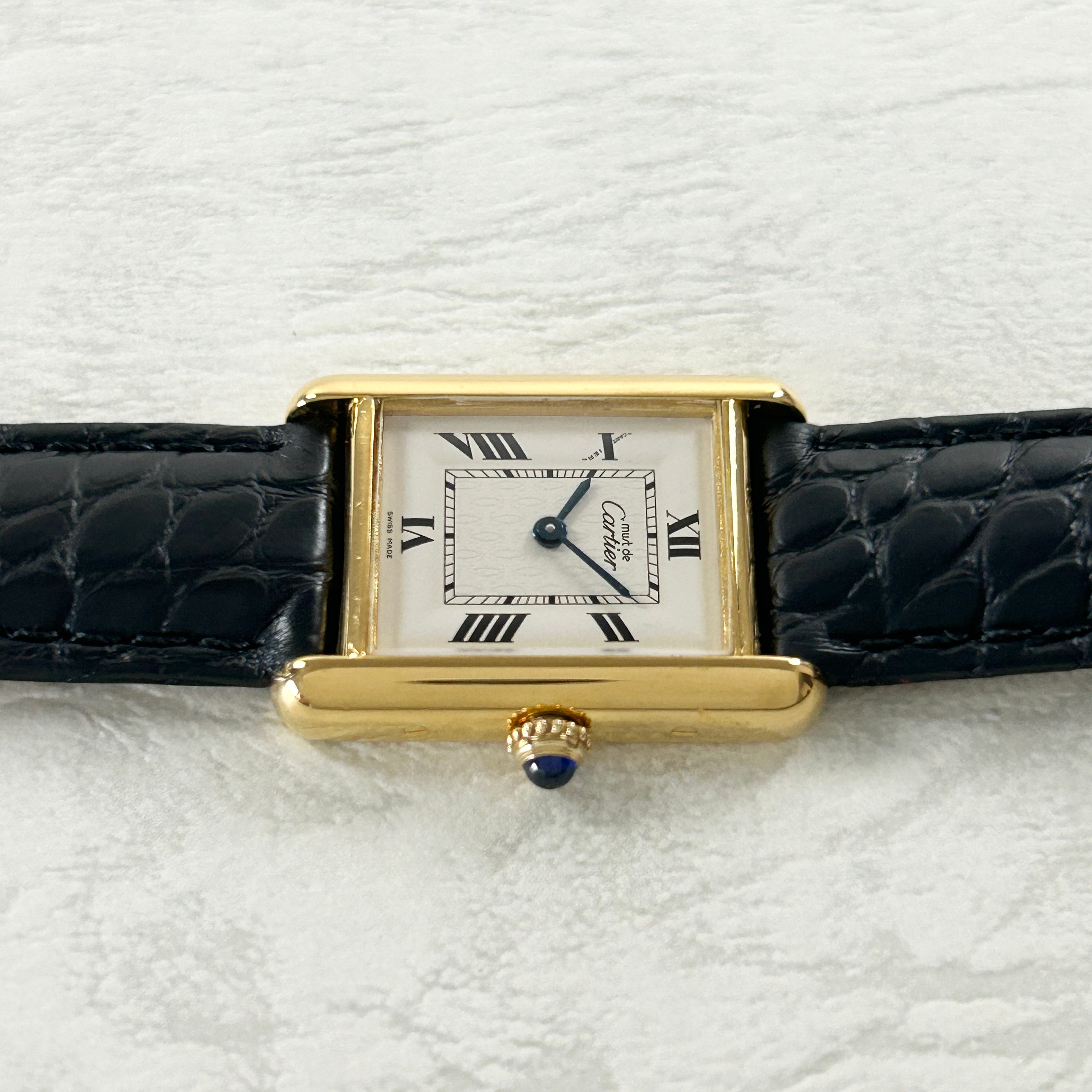 [Cartier] Cartier Must Tank SM late model Tobi Roma with genuine D buckle