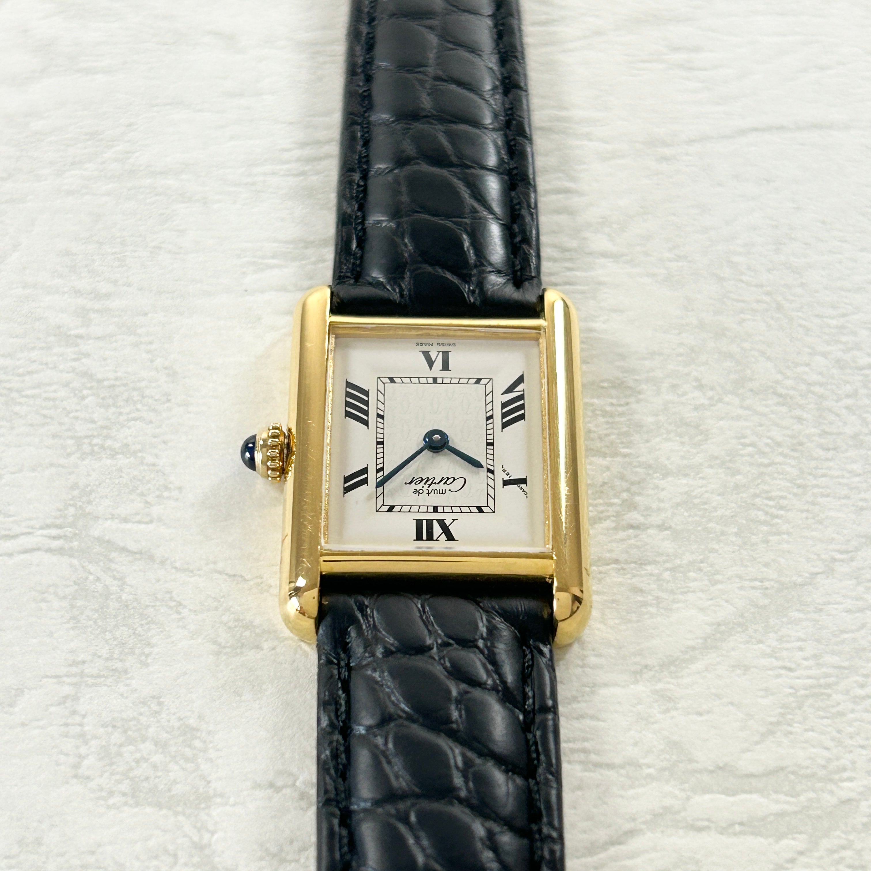 [Cartier] Cartier Must Tank SM late model Tobi Roma with genuine D buckle