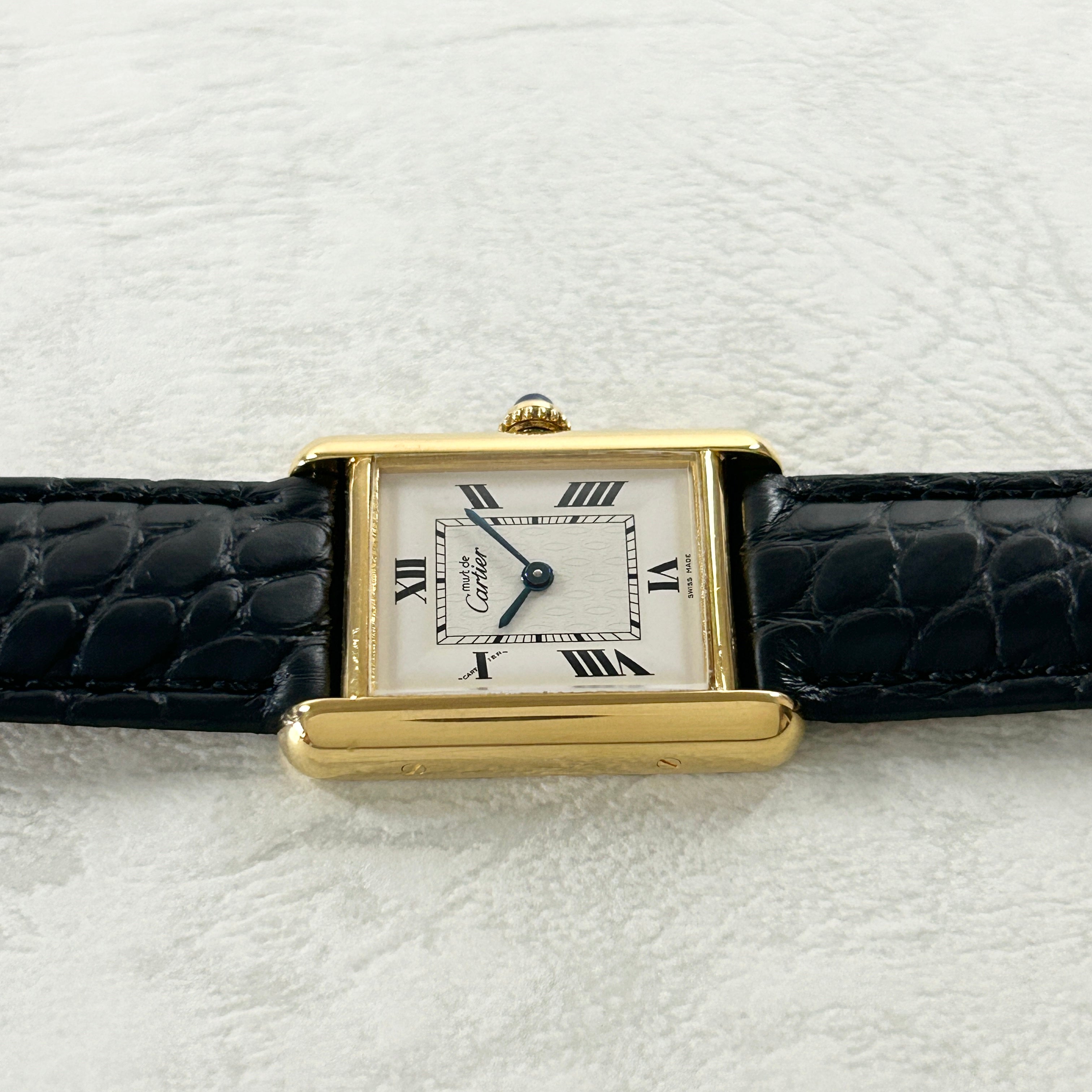 [Cartier] Cartier Must Tank SM late model Tobi Roma with genuine D buckle