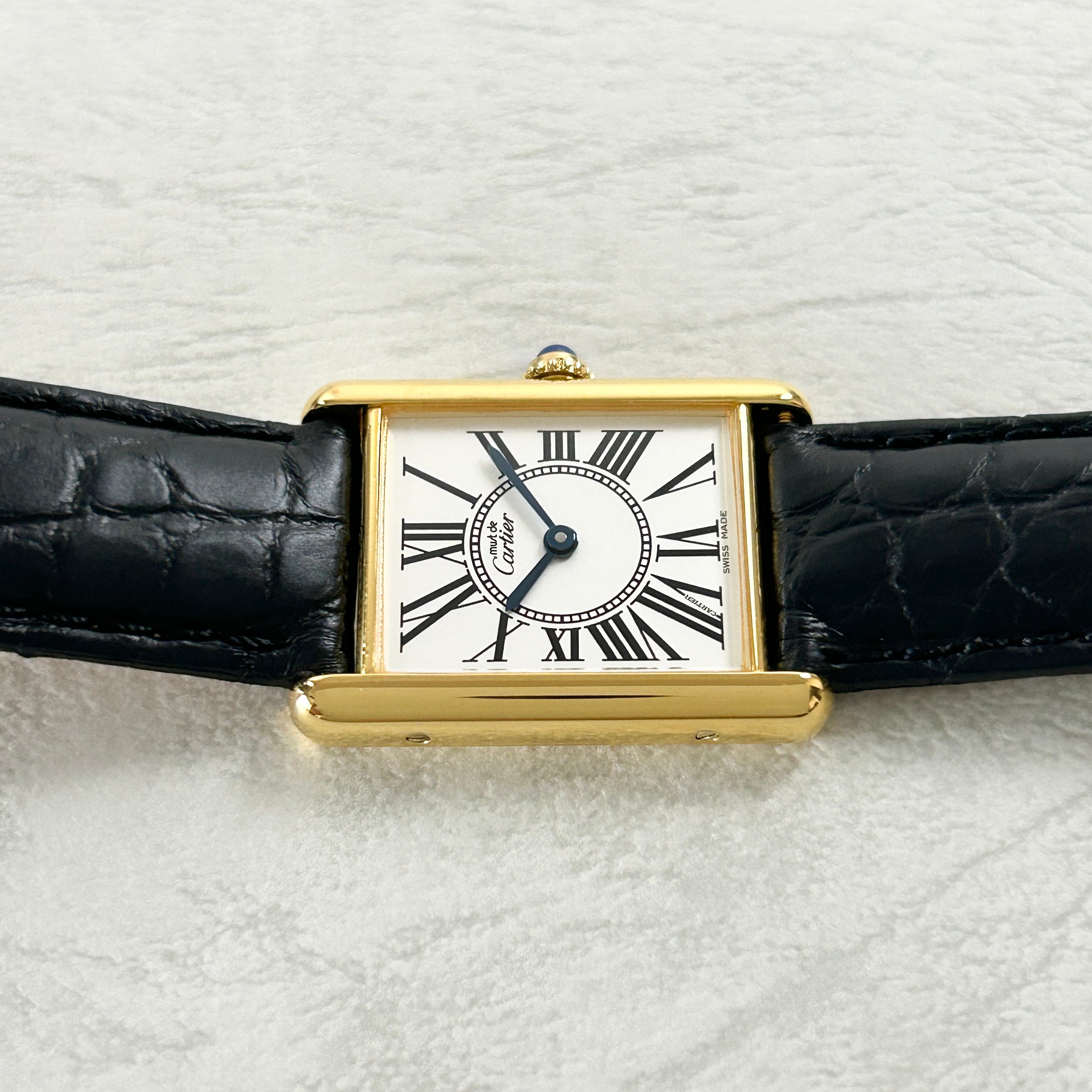 【Cartier】カルティエ <BR>マストタンク LMオパラン 付属品付き