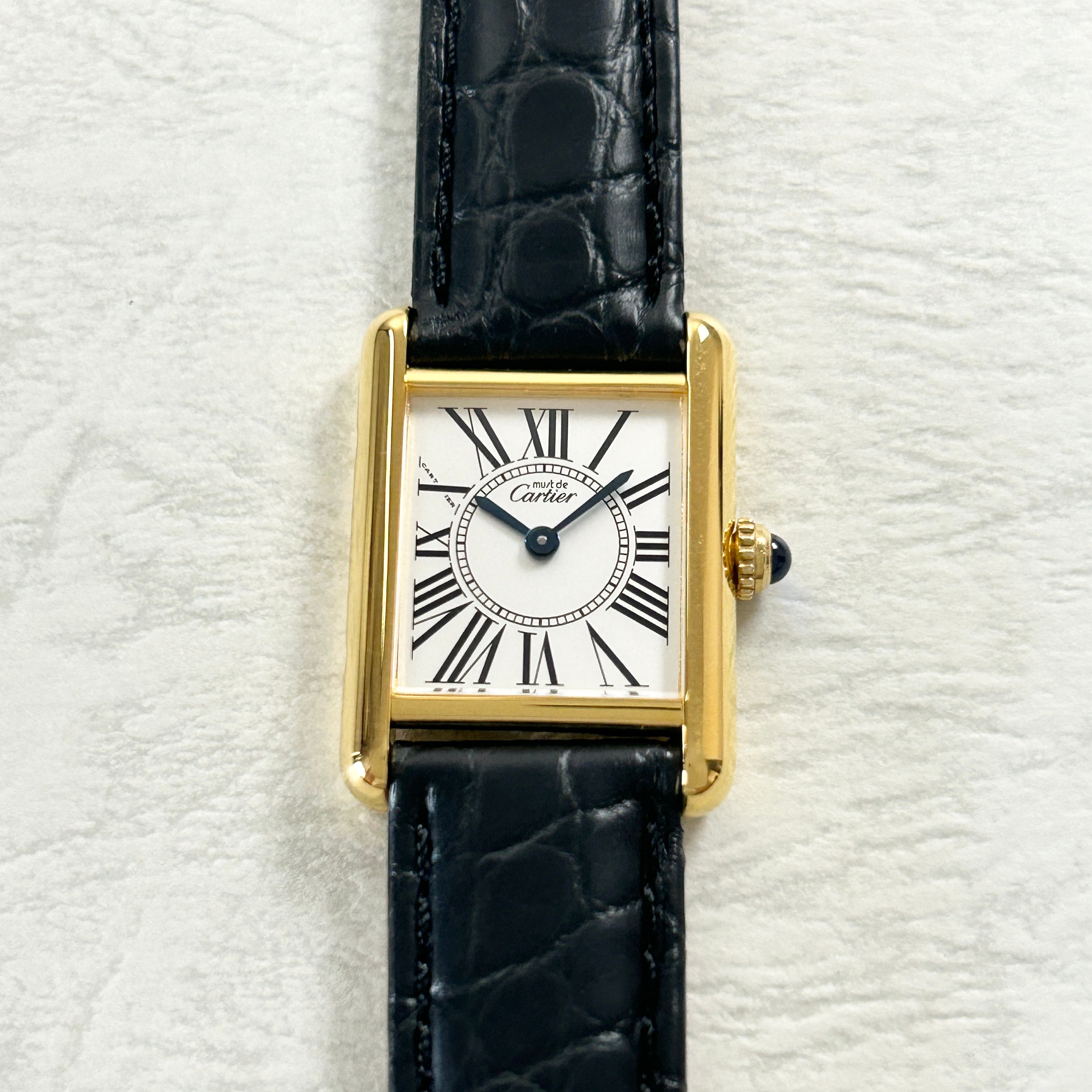 【Cartier】カルティエ<BR> マストタンク SMオパラン 付属品付き