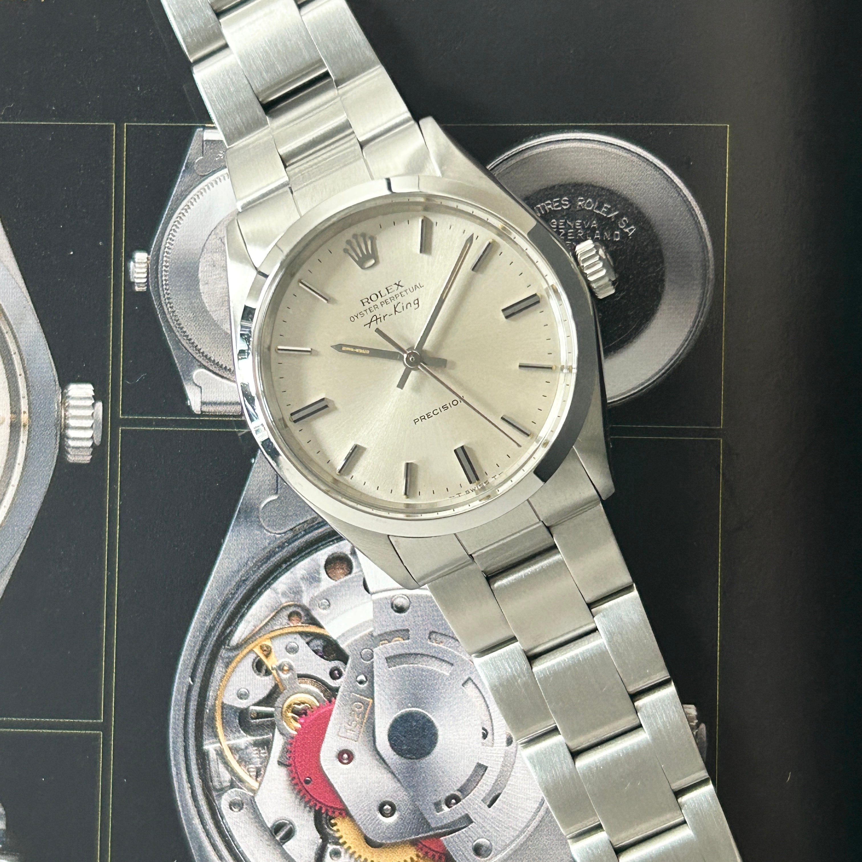 【ROLEX】ロレックス<BR>エアキング Ref.5500 Silver