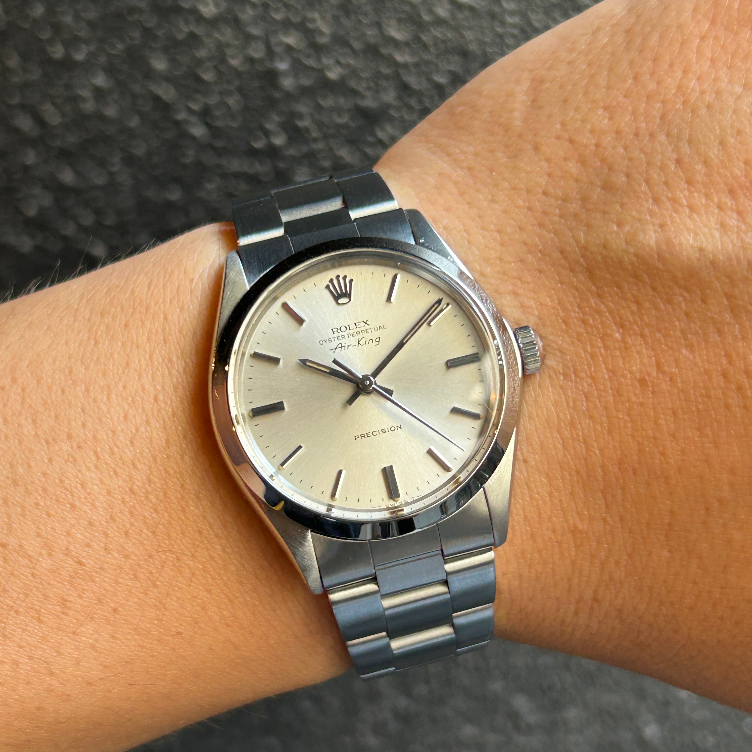 【ROLEX】ロレックス<BR>エアキング Ref.5500 Silver