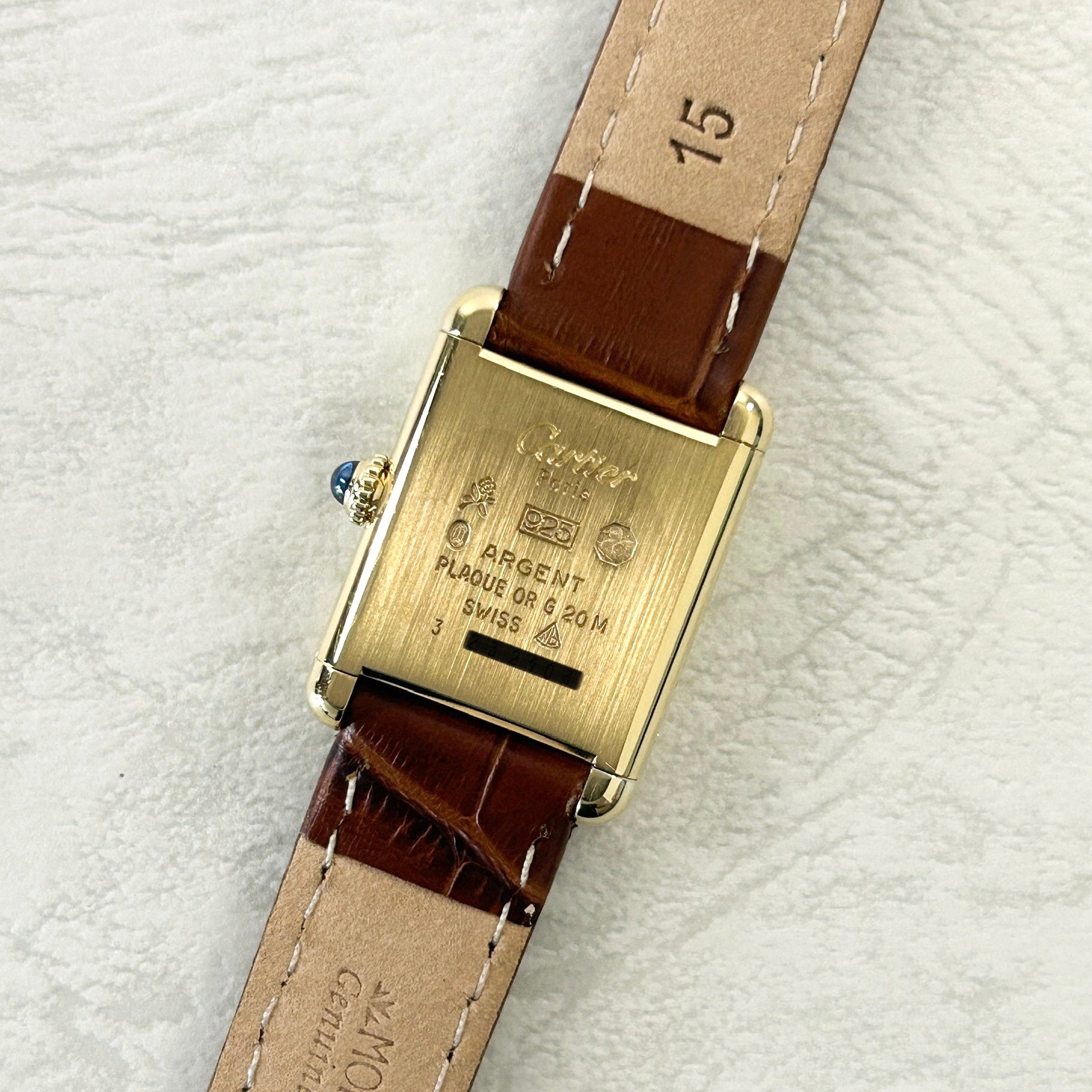 [Cartier] Cartier<br> Mast Tank SM Hand-wound Ivory Roma with lifetime warranty