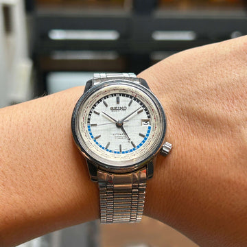 SEIKO】セイコーワールドタイム1st 6217-7000 東京五輪Silver 純正 