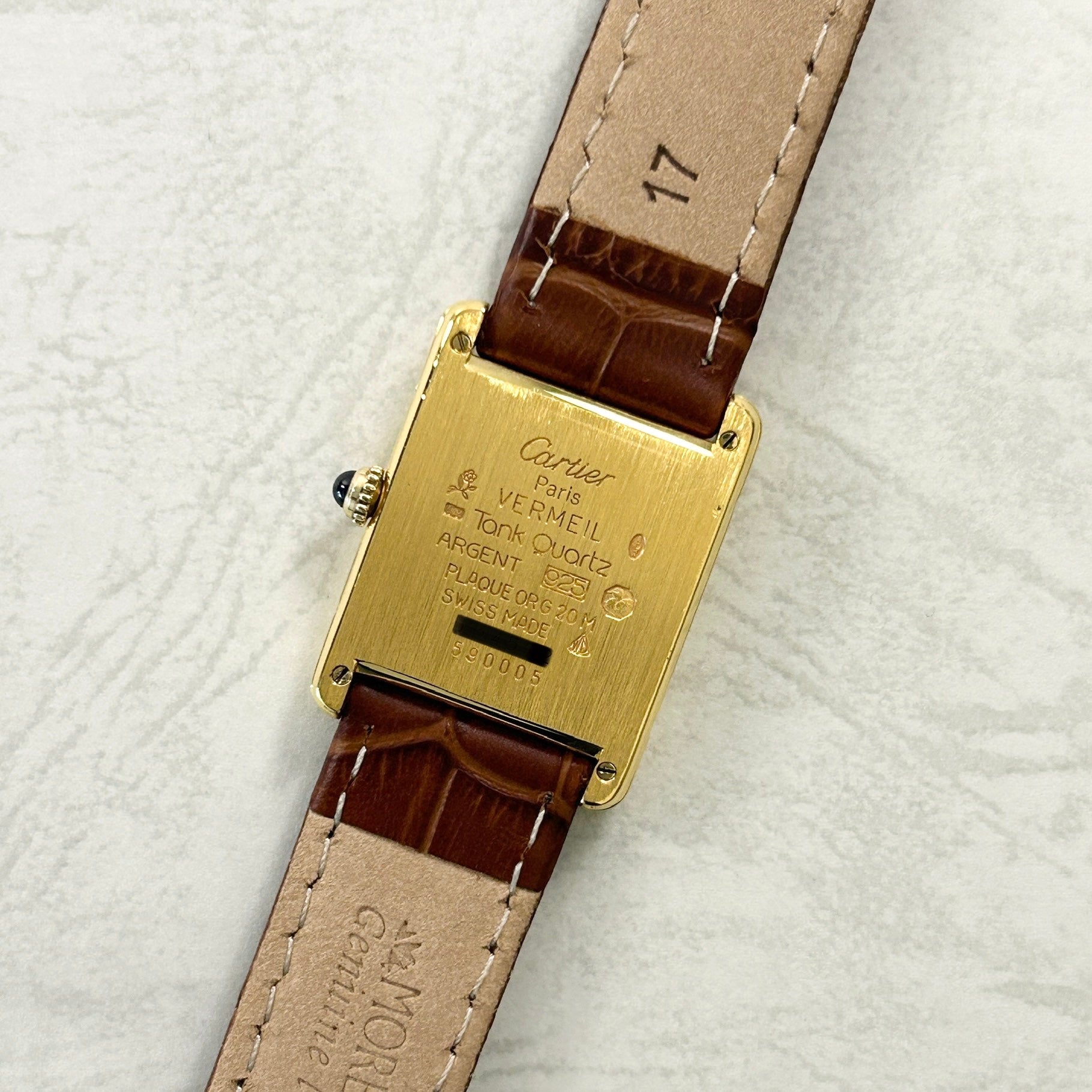 [Cartier] Cartier Must Tank LM Vertical Roman with genuine buckle