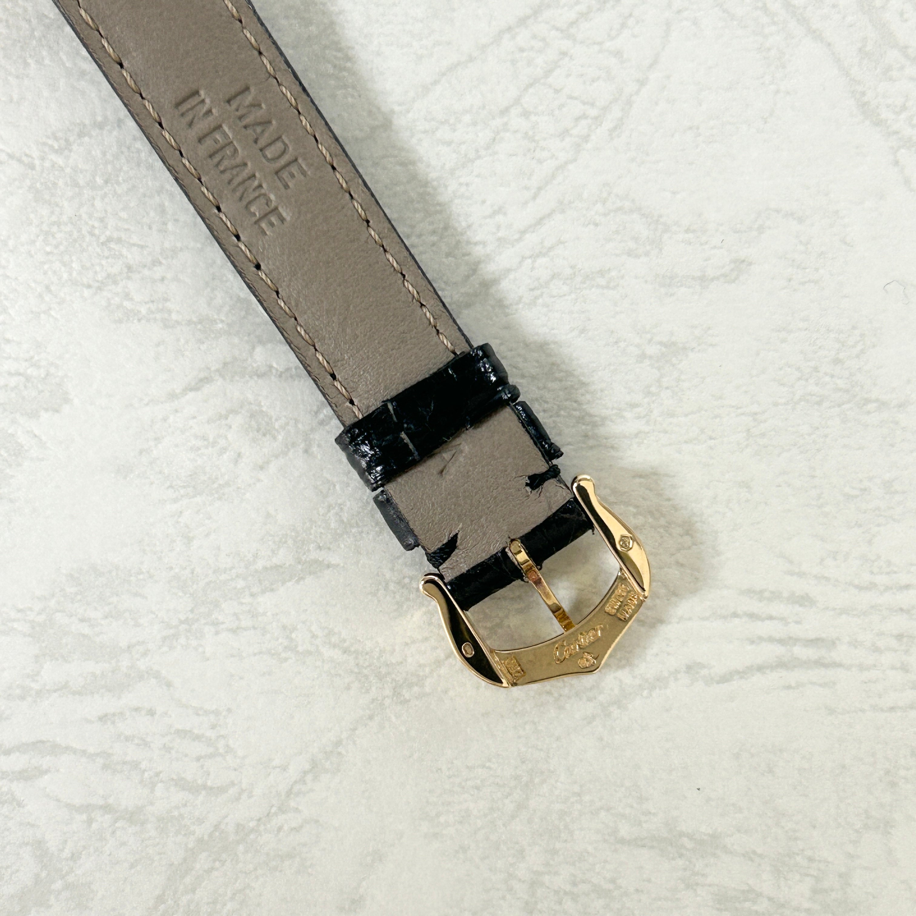 【Cartier】カルティエ<BR>タンクアメリカン SM18KYG 付属品付き