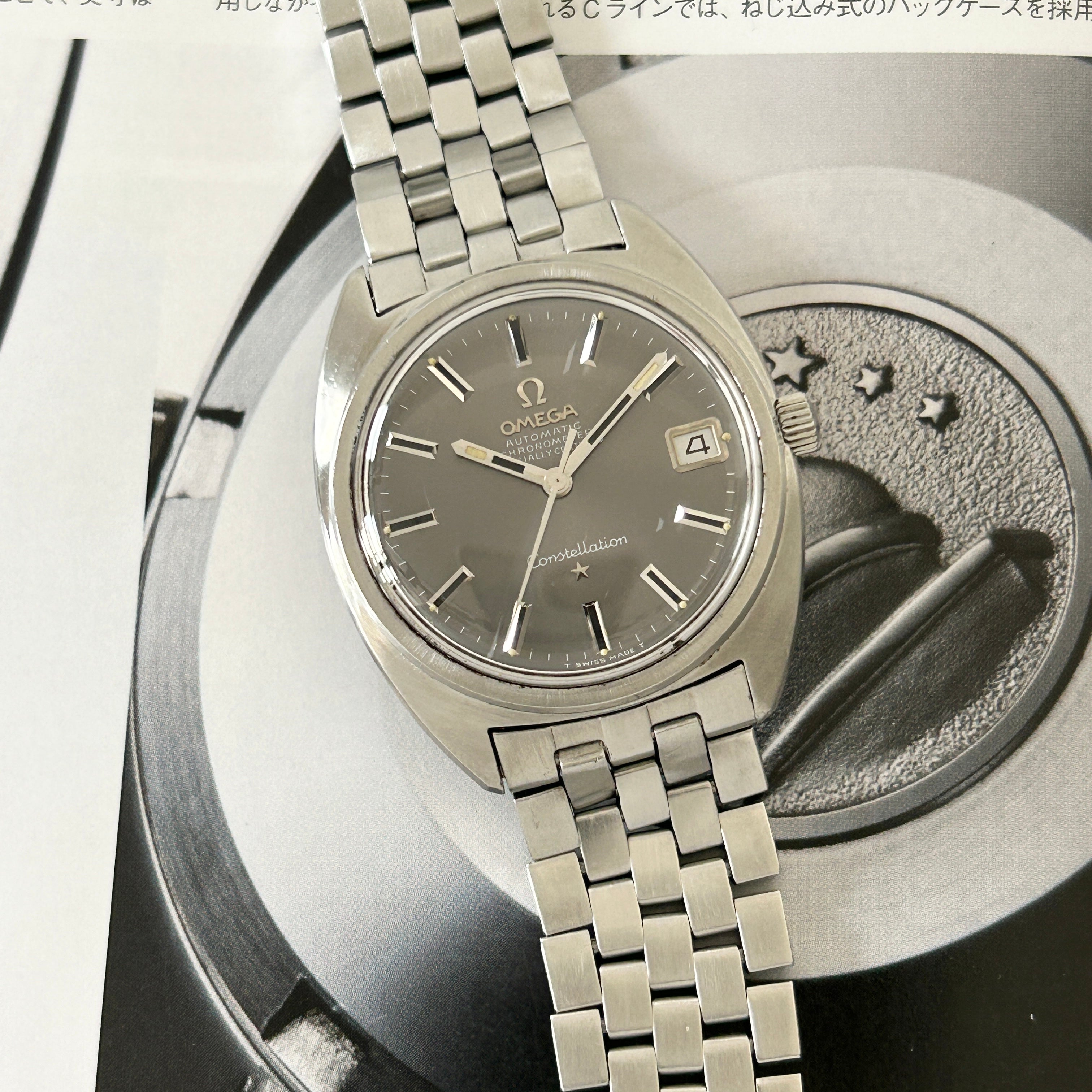 【OMEGA】オメガ<BR>コンステレーションデイトCライン Greydial 純正ボックス付き