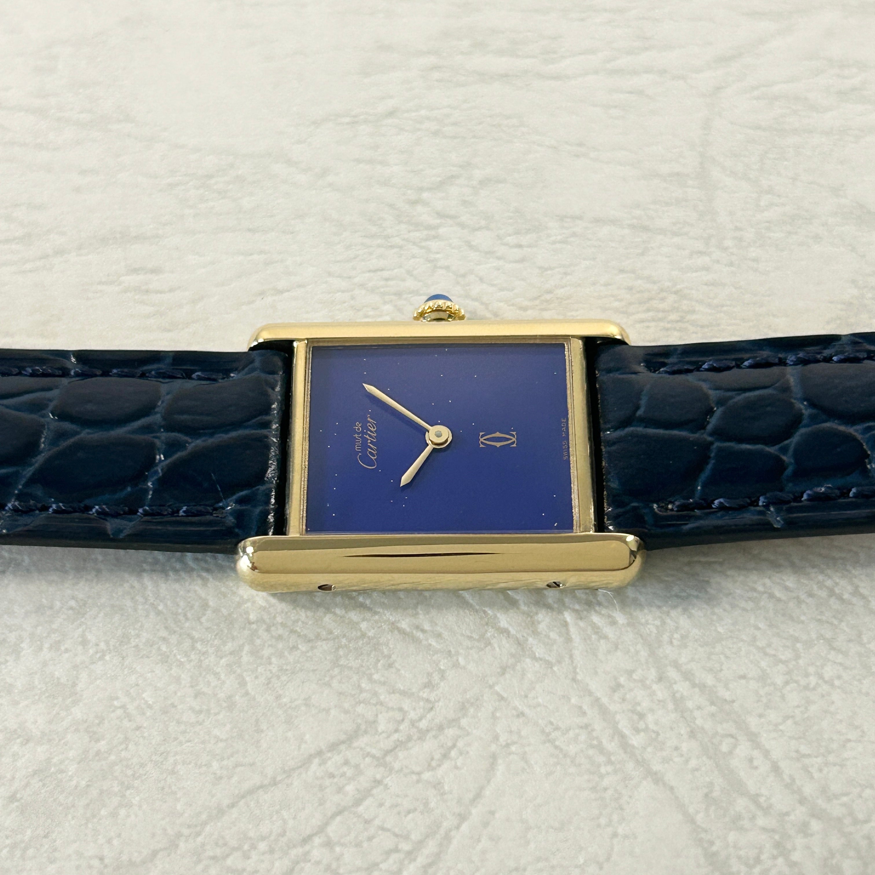 [Cartier] Cartier Must Tank LM Lapis Lazuli with lifetime warranty