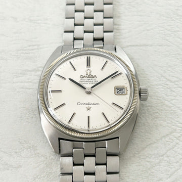 OMEGA】オメガコンステレーションデイトCラインWGベゼル Silverdial 
