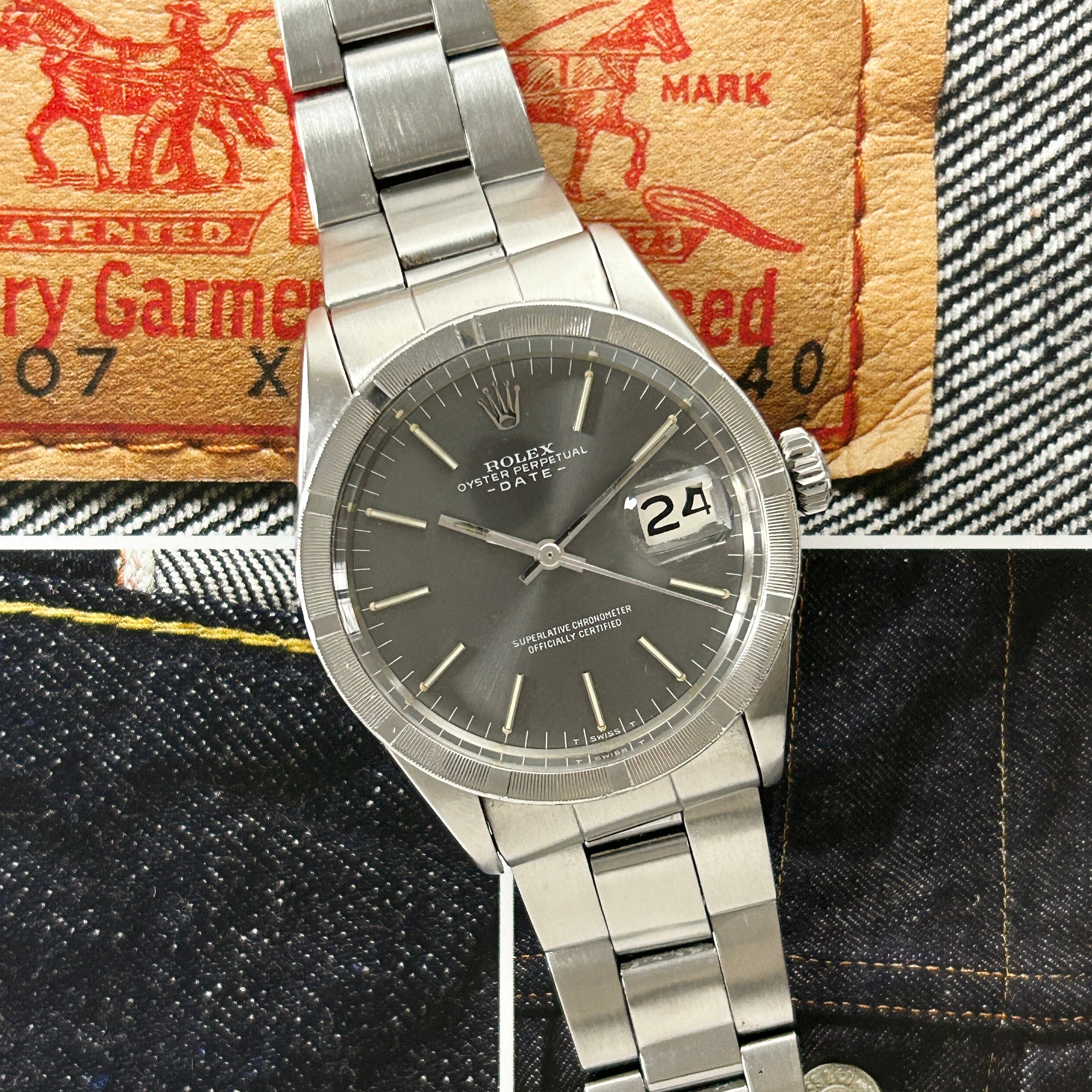 【ROLEX 】ロレックス<BR>パーペチュアルデイト Ref.1501 Grey