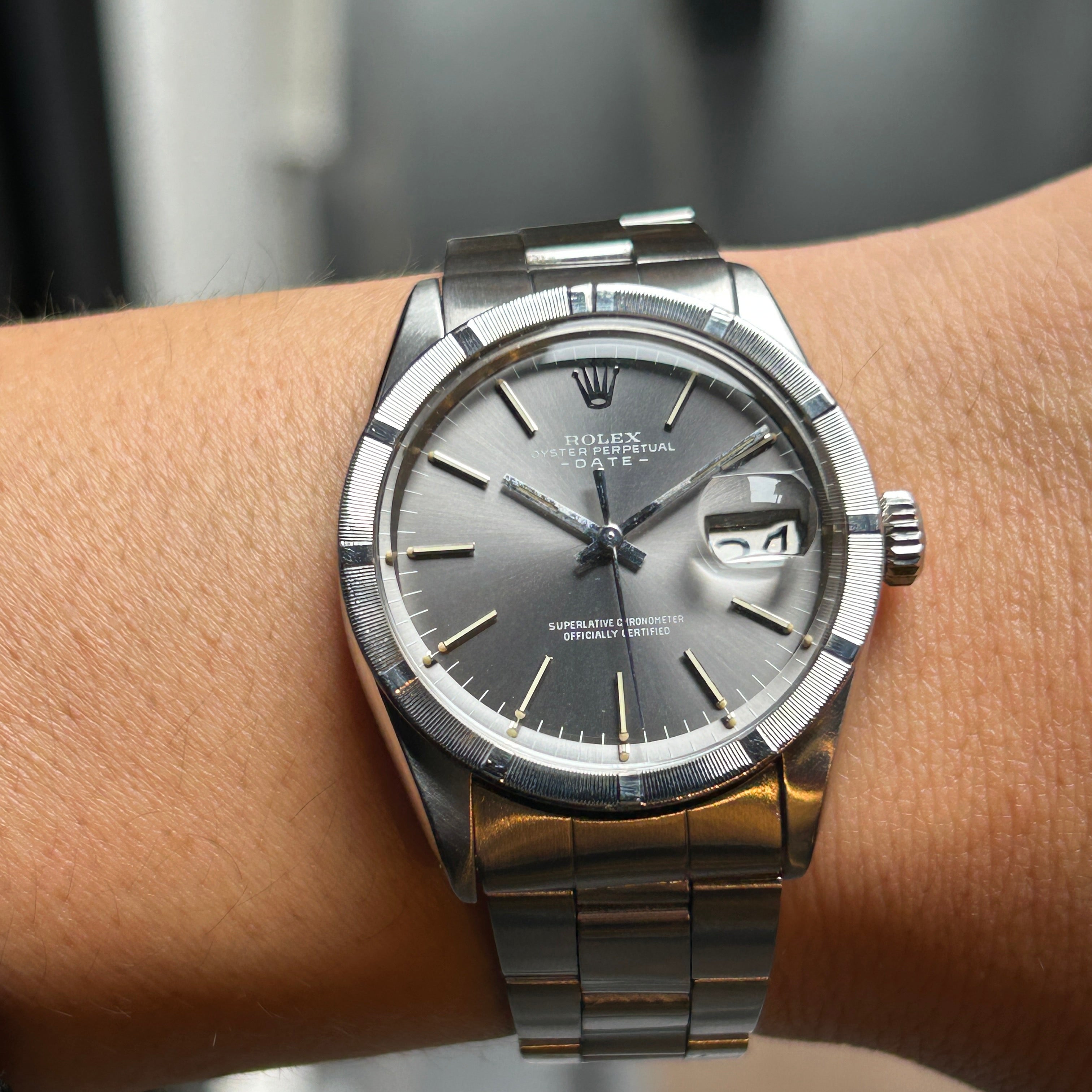 【ROLEX 】ロレックス<BR>パーペチュアルデイト Ref.1501 Grey