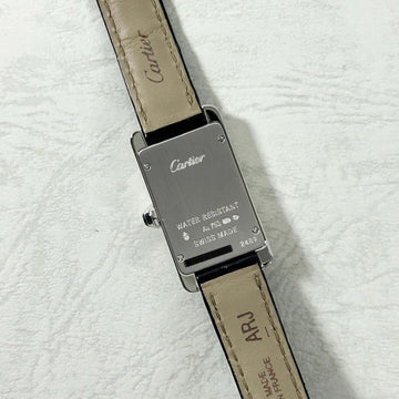 Cartier】カルティエタンクアメリカン SM 18KWG 純正18KWG尾錠付き 