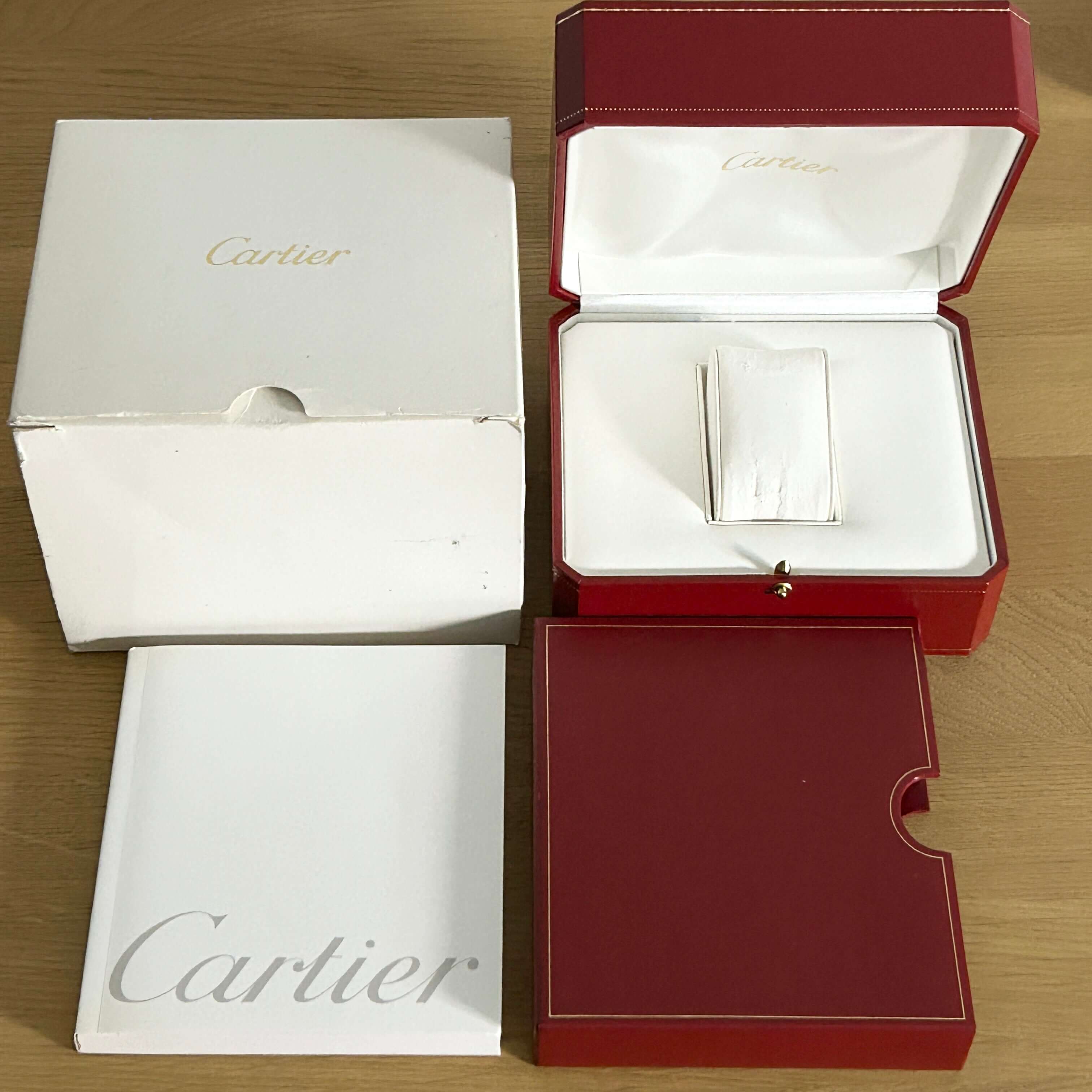 【Cartier】カルティエ<BR>タンクアメリカン SM 18KWG 純正18KWG尾錠付き