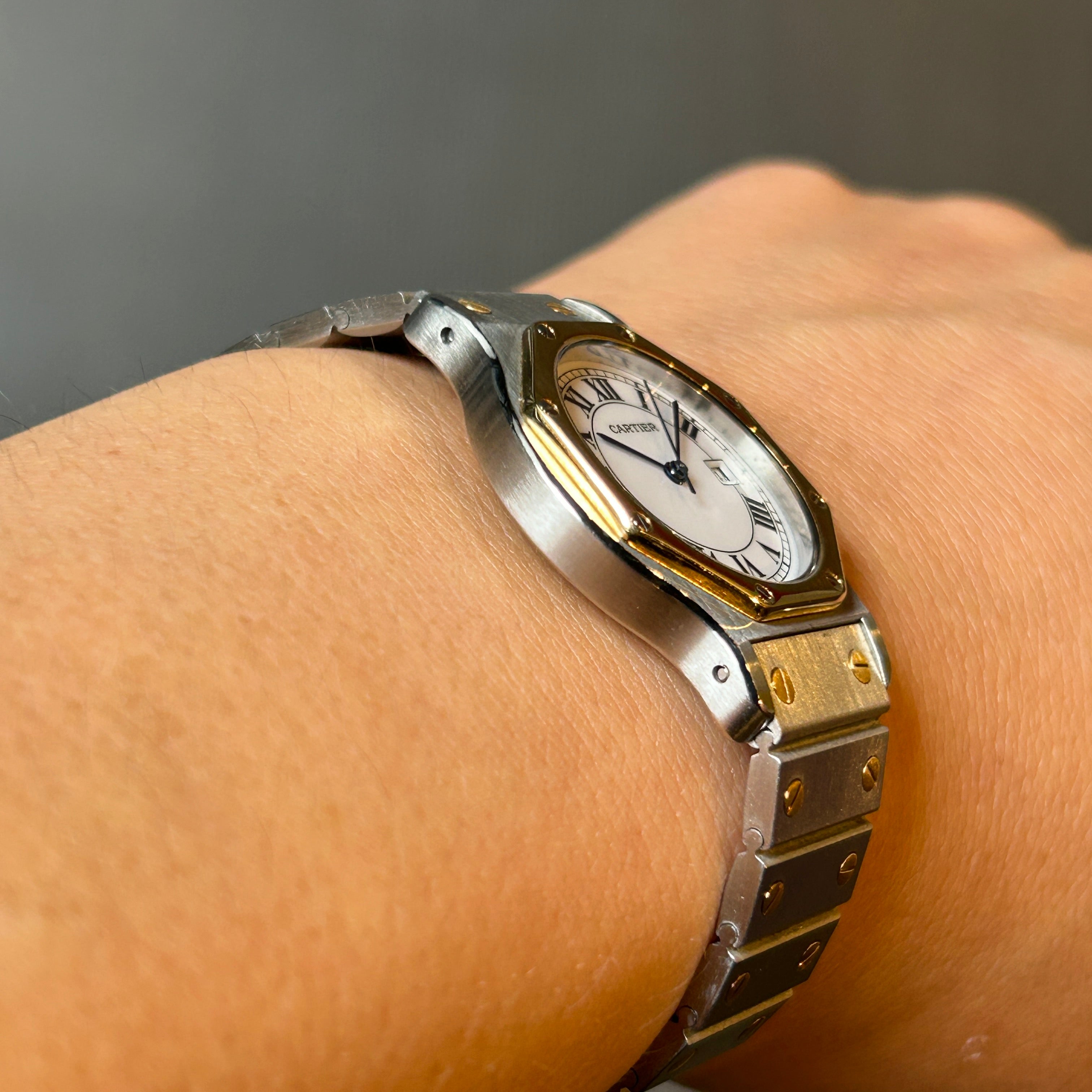 [Cartier] Cartier Santos Octagon LM18KYG x SS