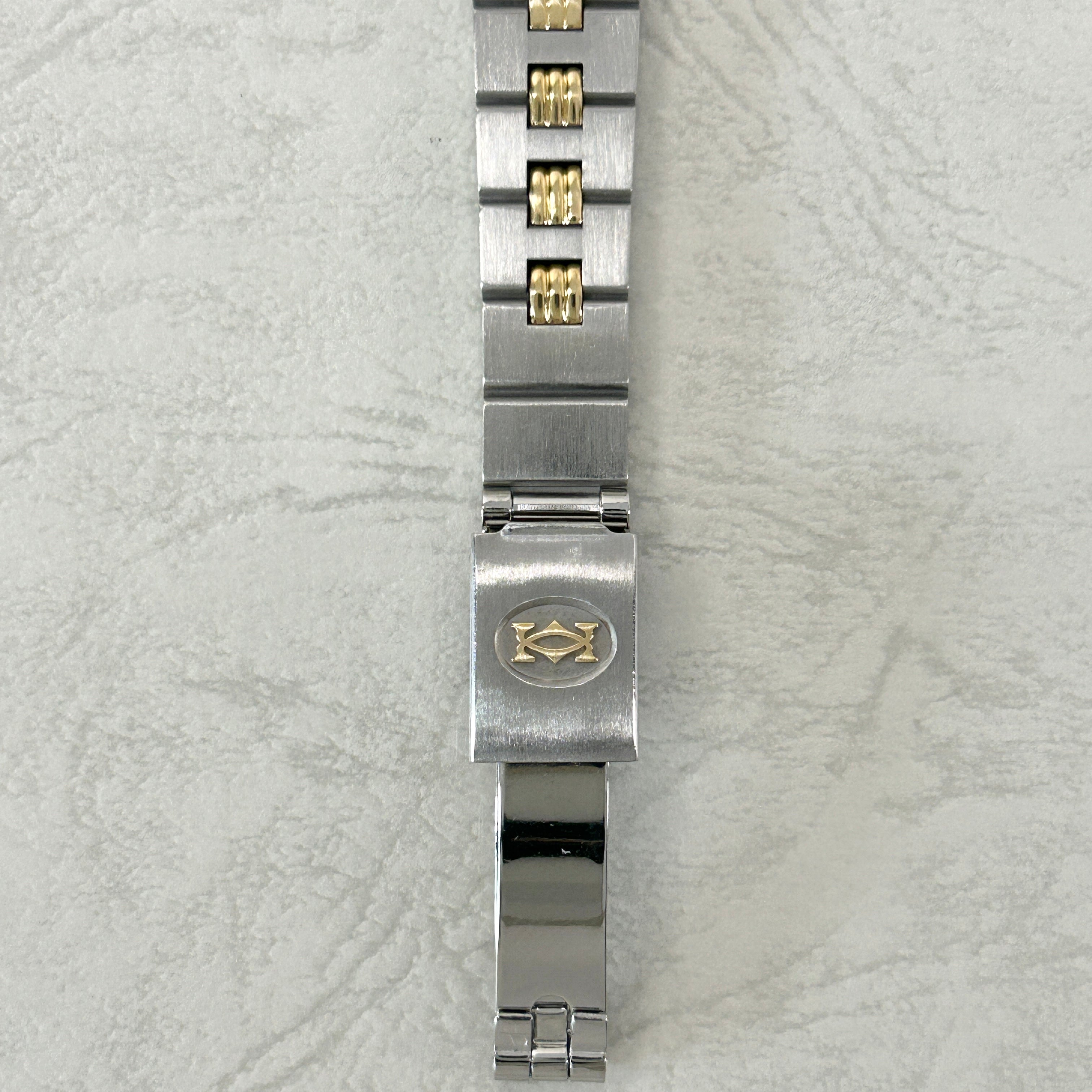 [Cartier] Cartier Santos Octagon SM Godron Bracelet 18KYG x SS<br> Lifetime warranty included